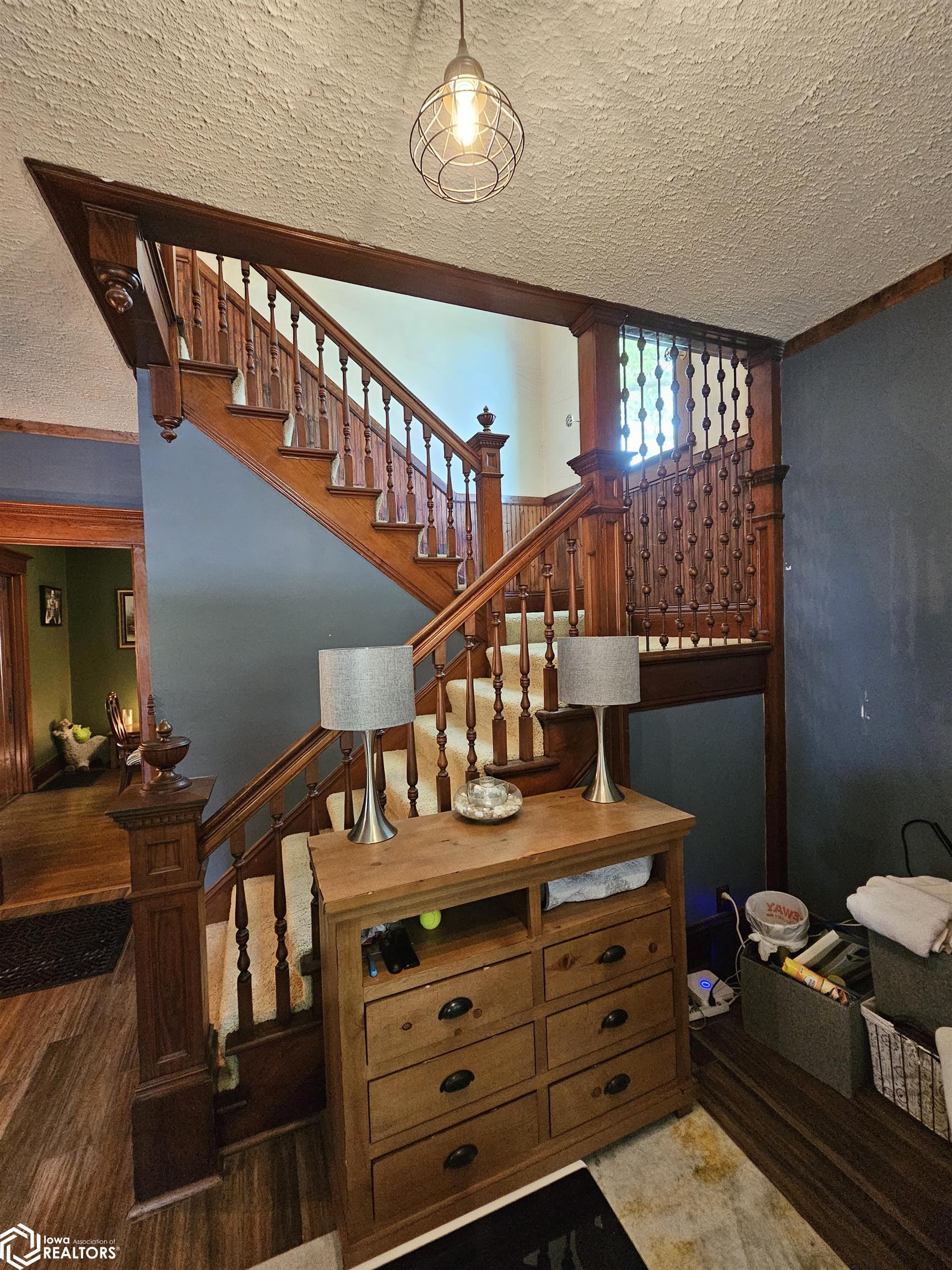 Beautiful natural woodwork staircase