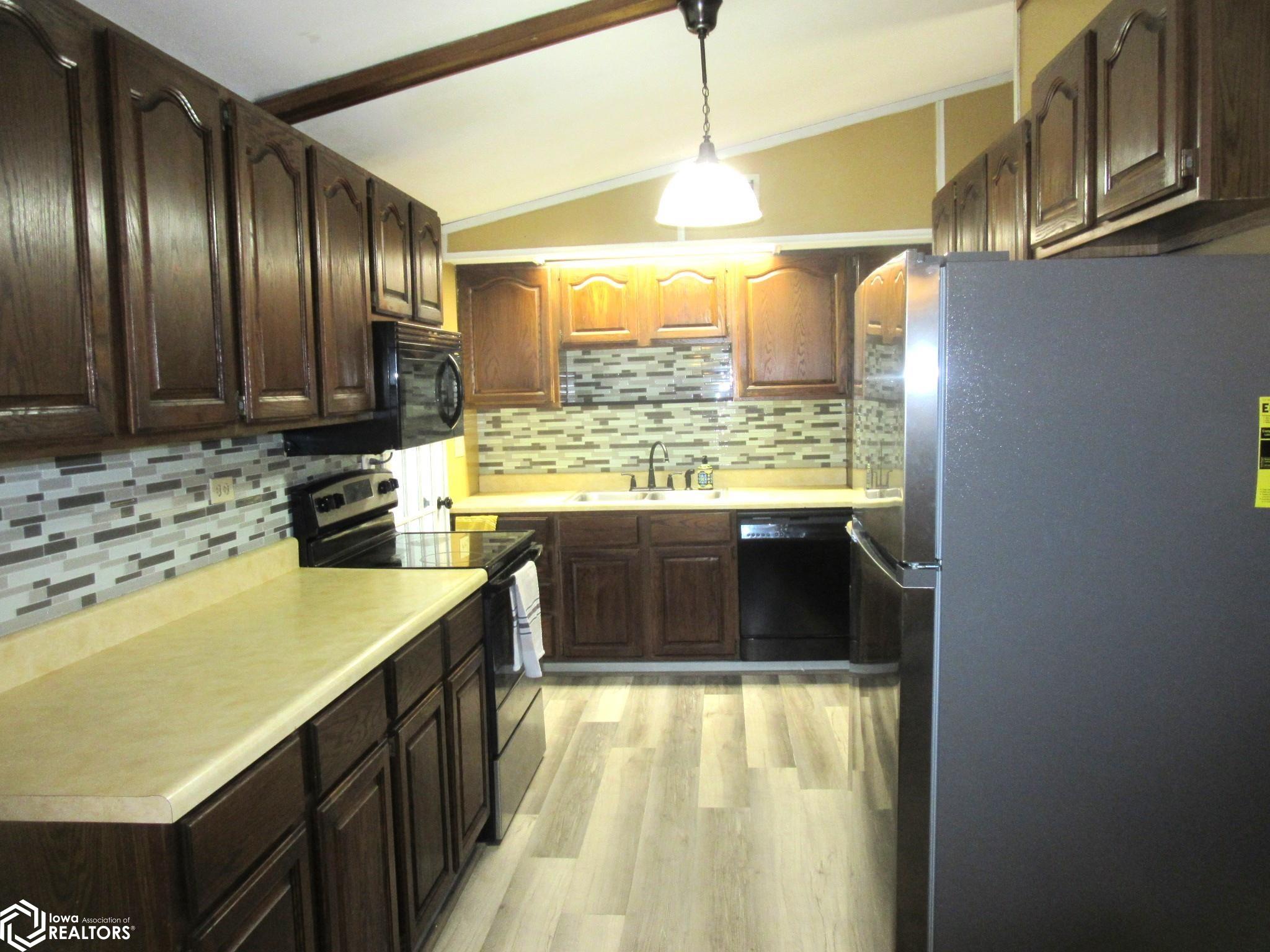 Updated backsplash and appliances