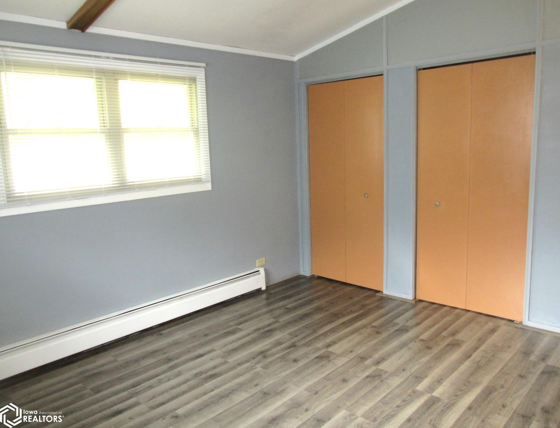 Two closets with updated floors.