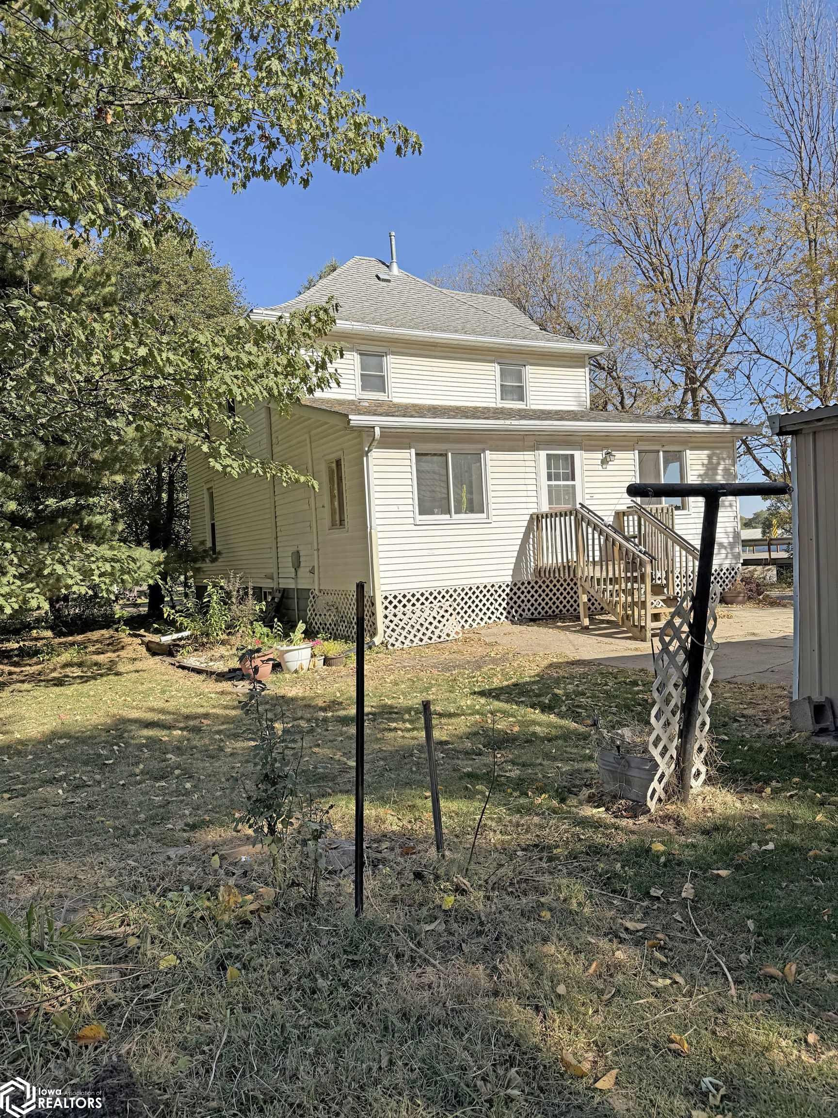 View of the back side of the house looking Northeast.