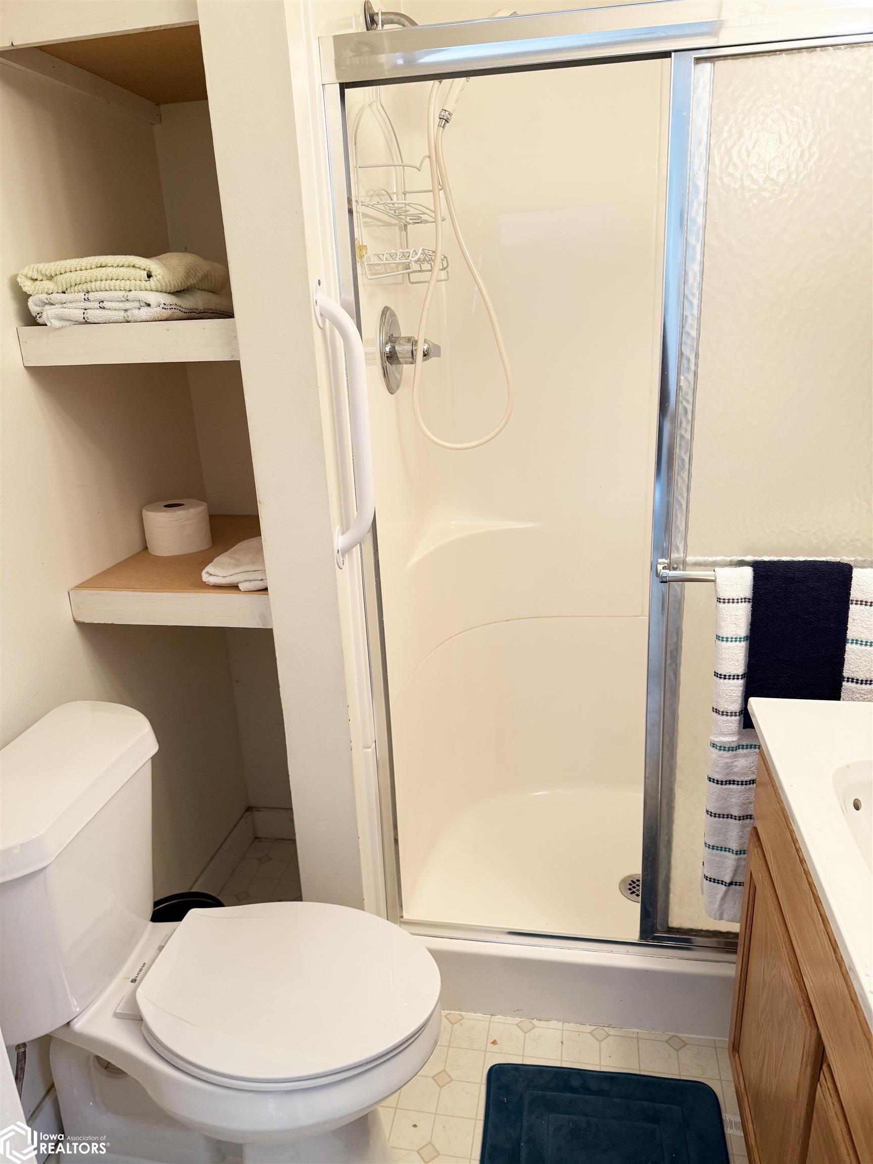 View of the bath looking W.