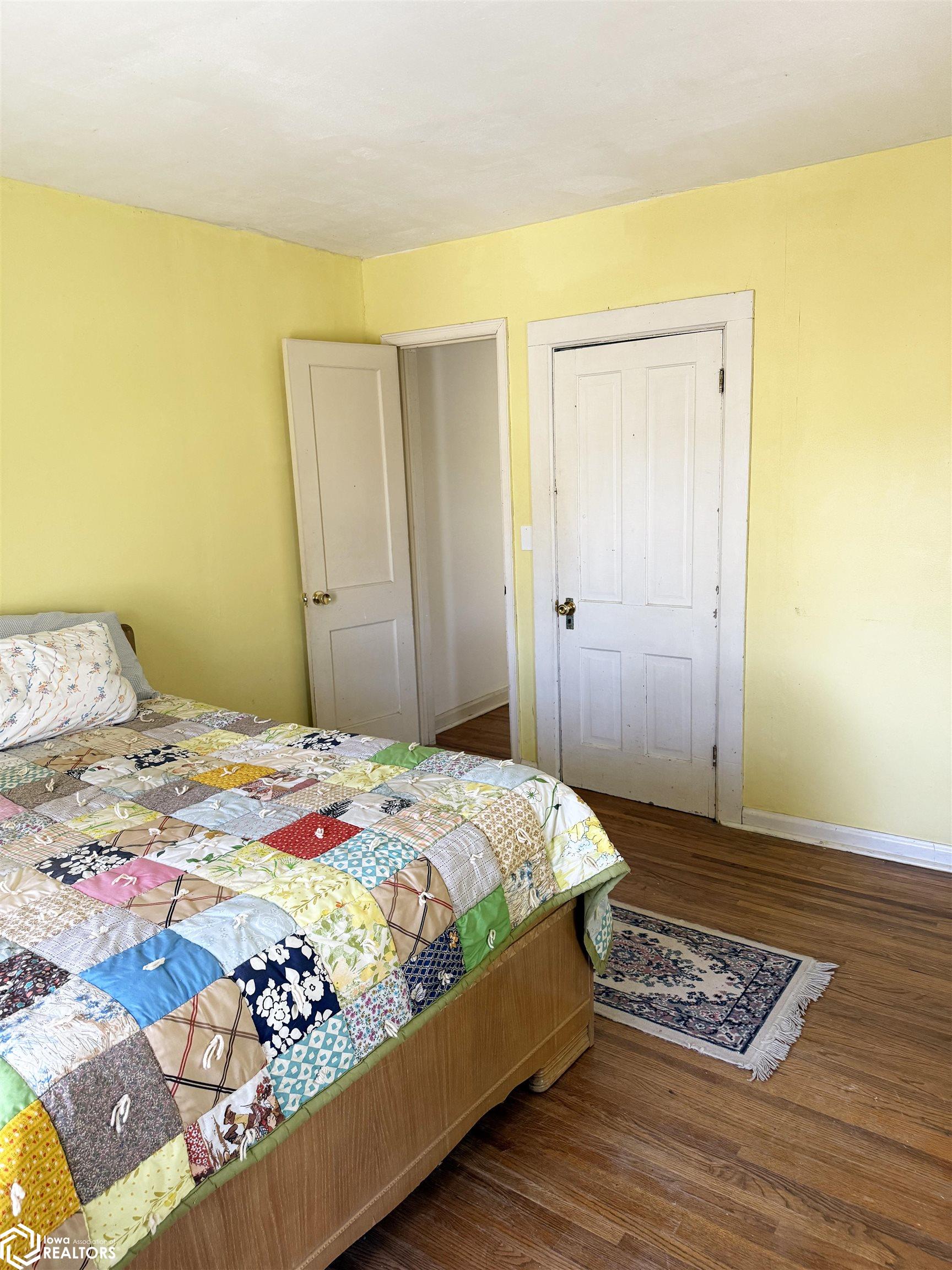 View of the large NE bedroom looking W.
