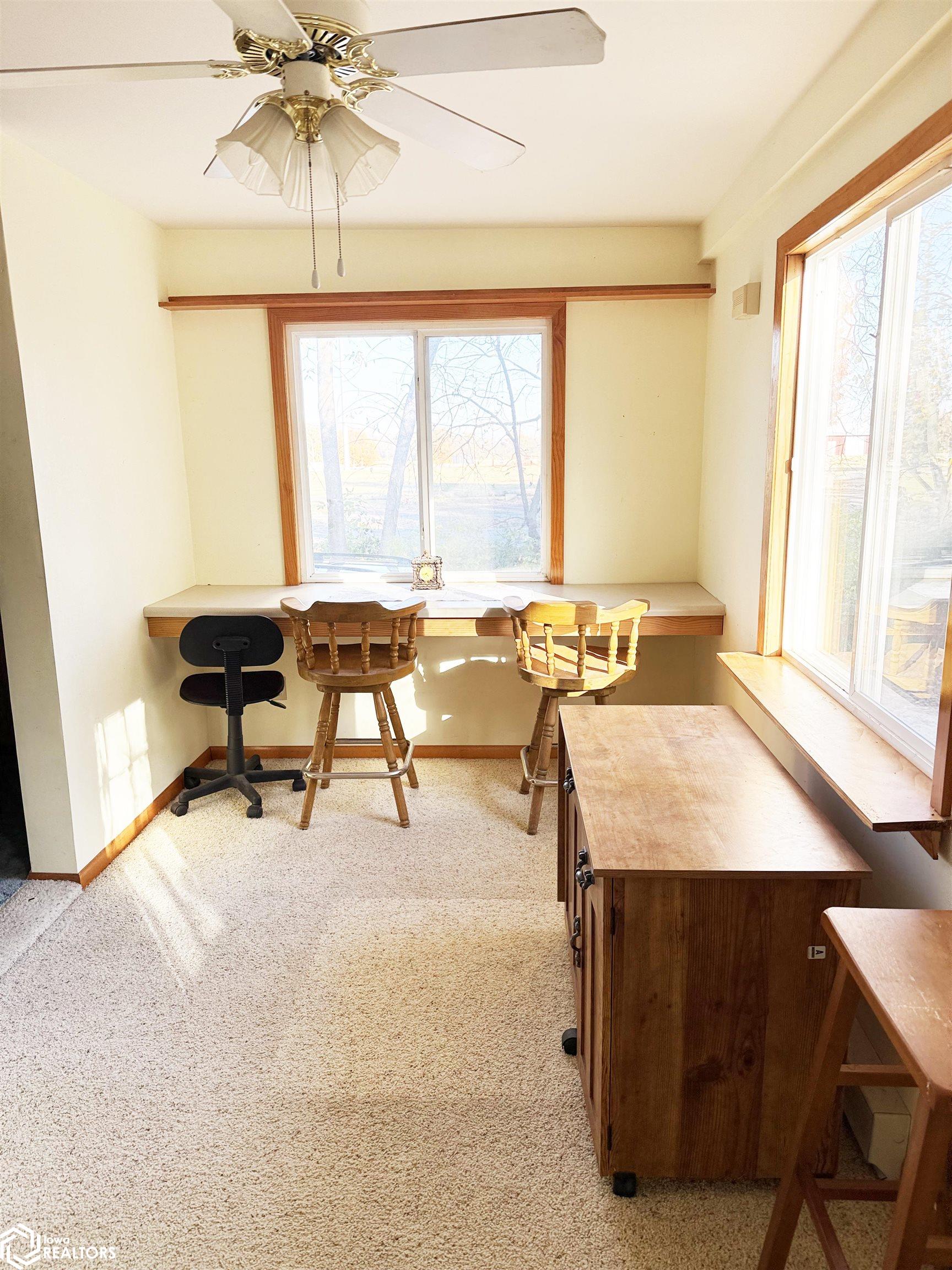 View of the den looking E.