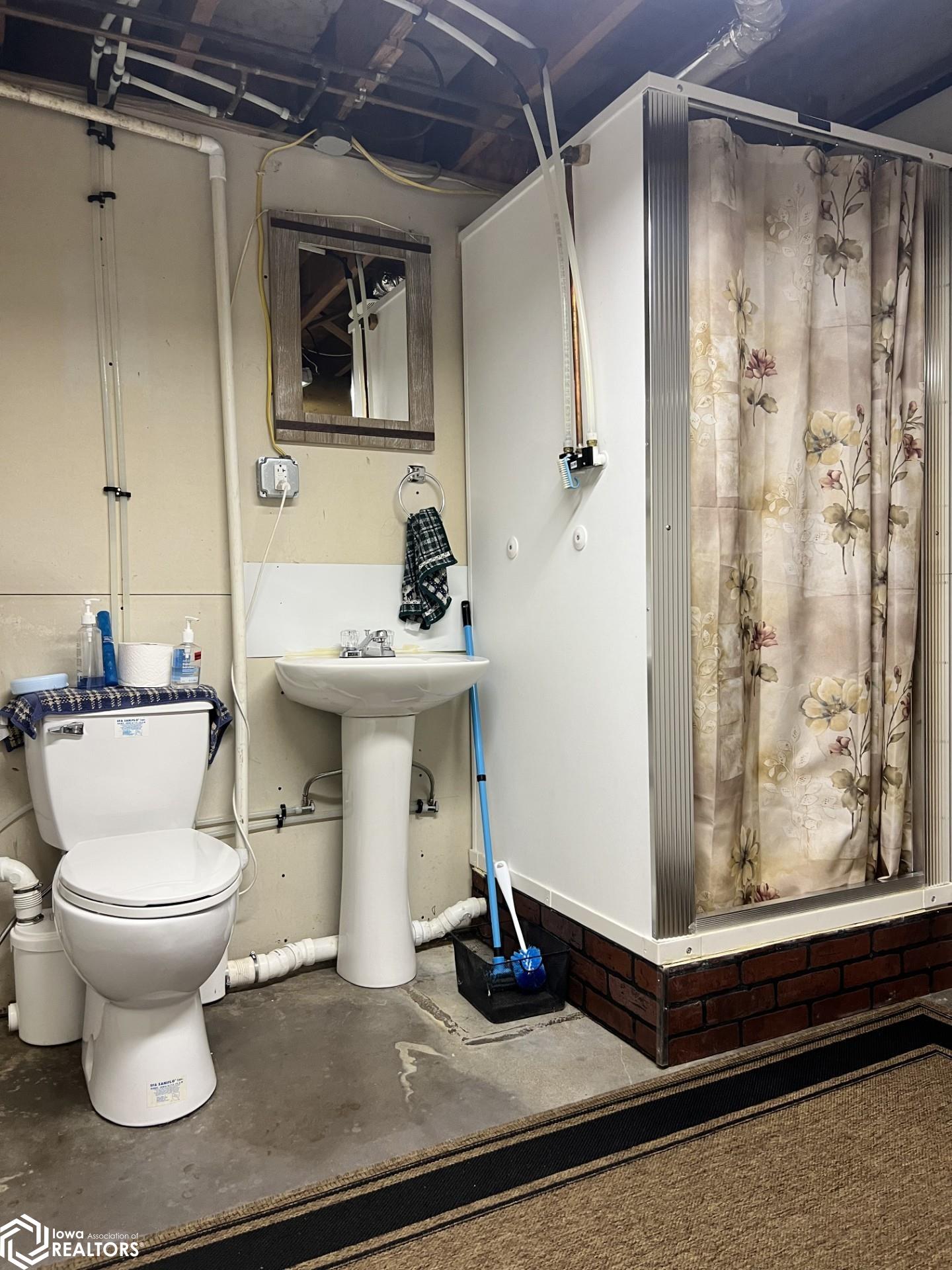 Lower level bathroom
