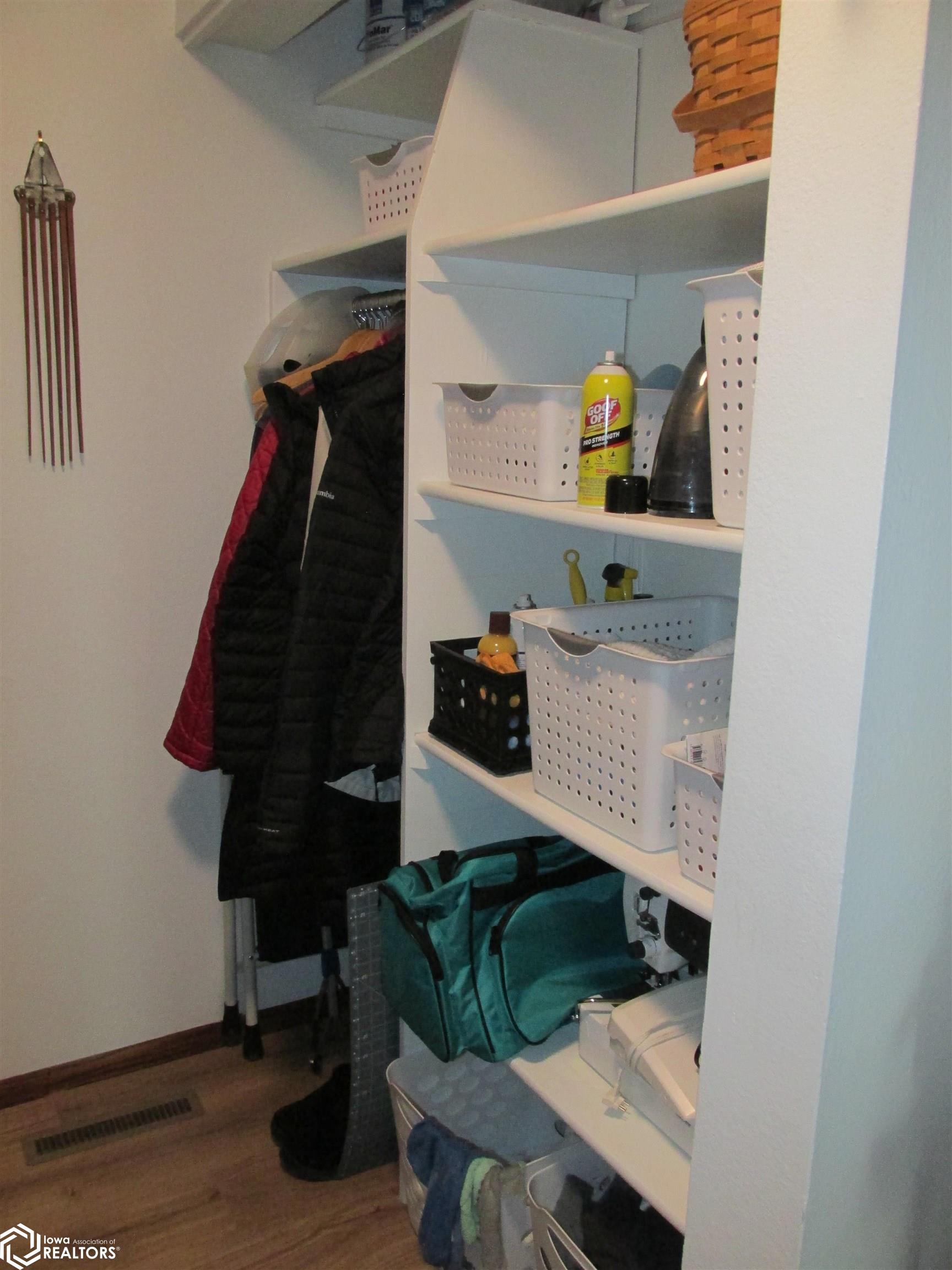 Additional storage in the laundry room