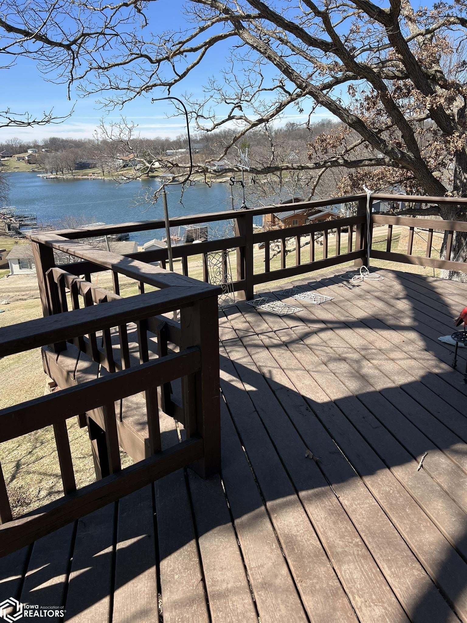 Deck lake view