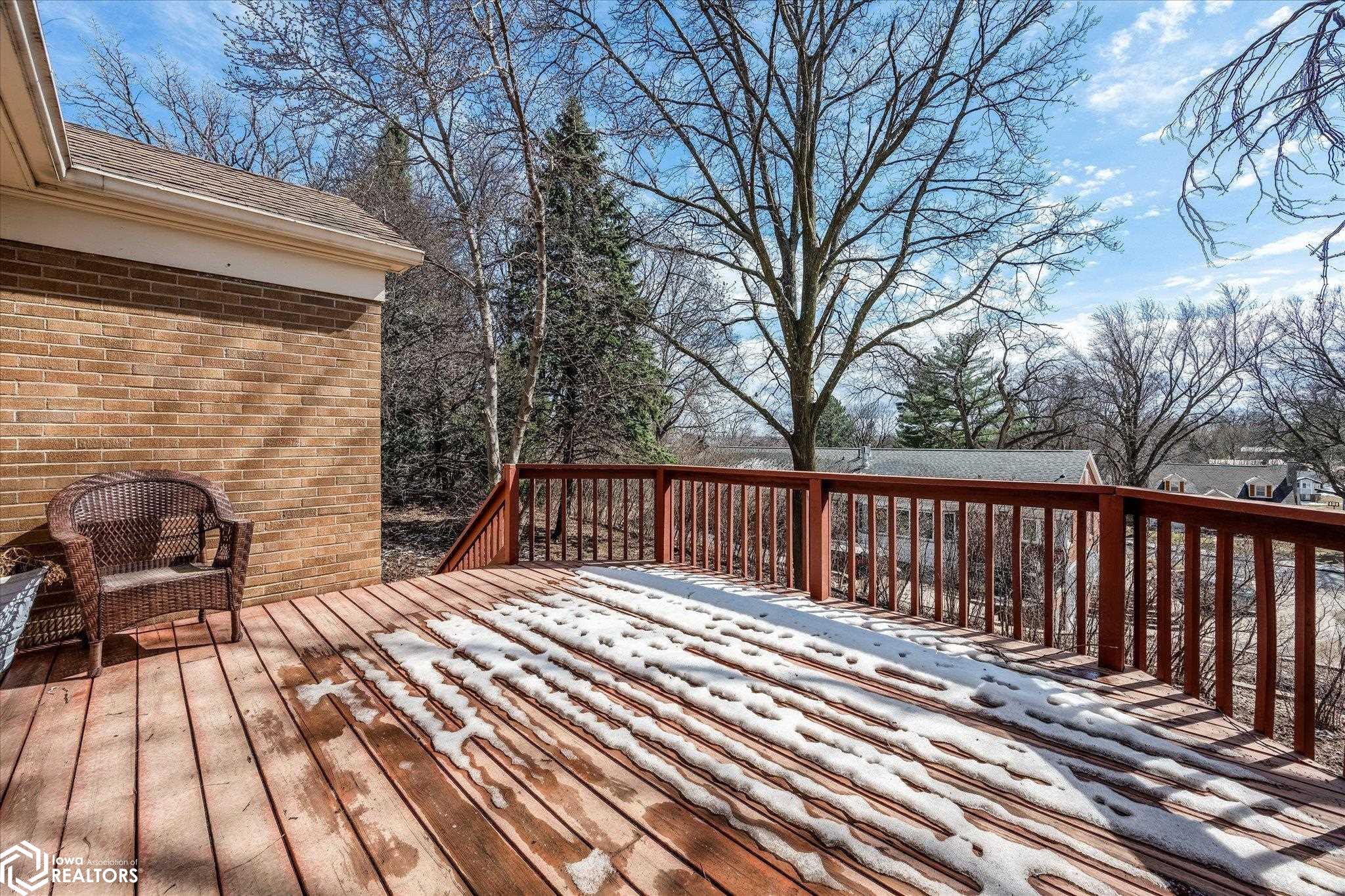 Looking southeast at the deck.