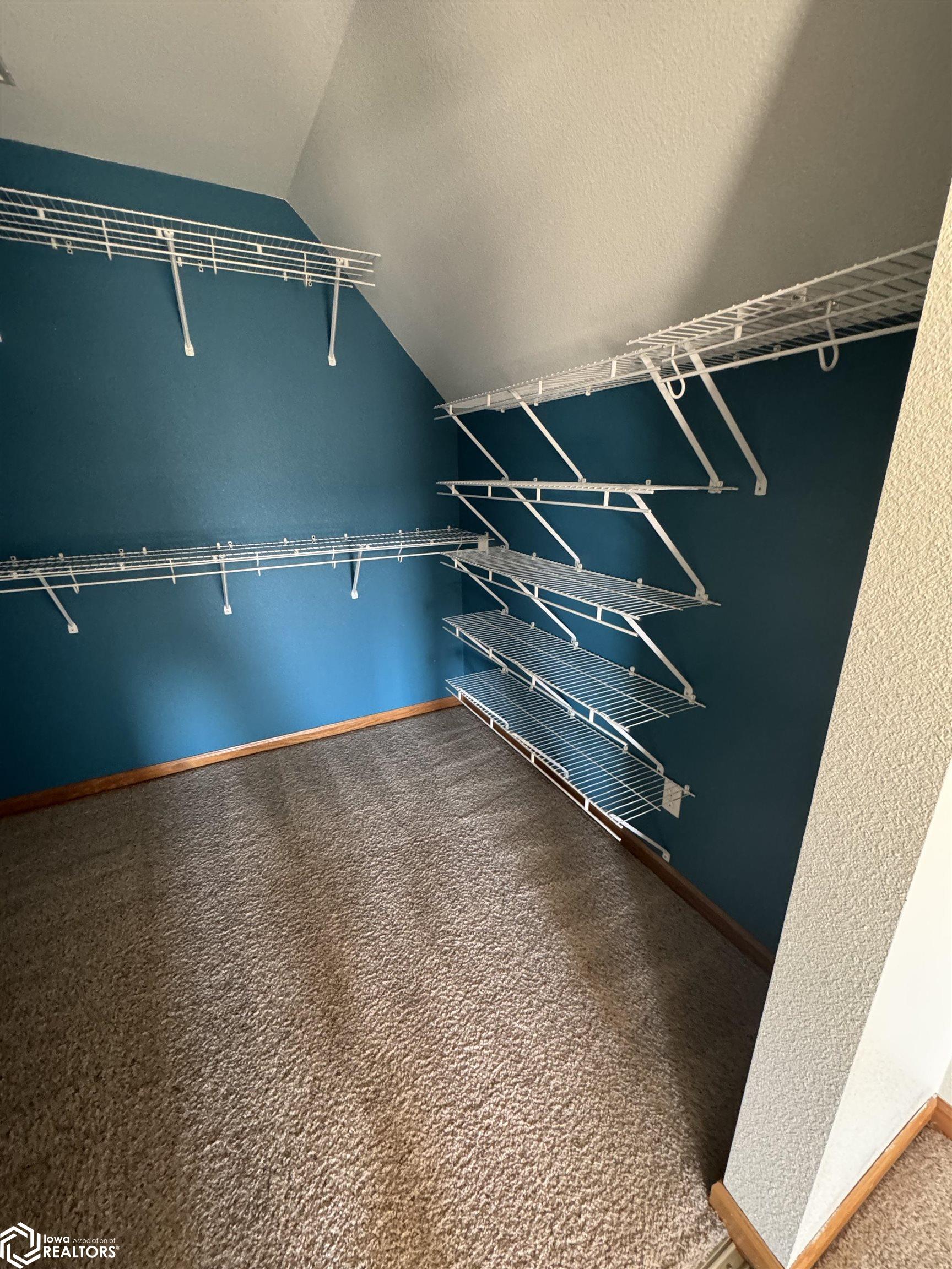 Oversized walk-in closet in master