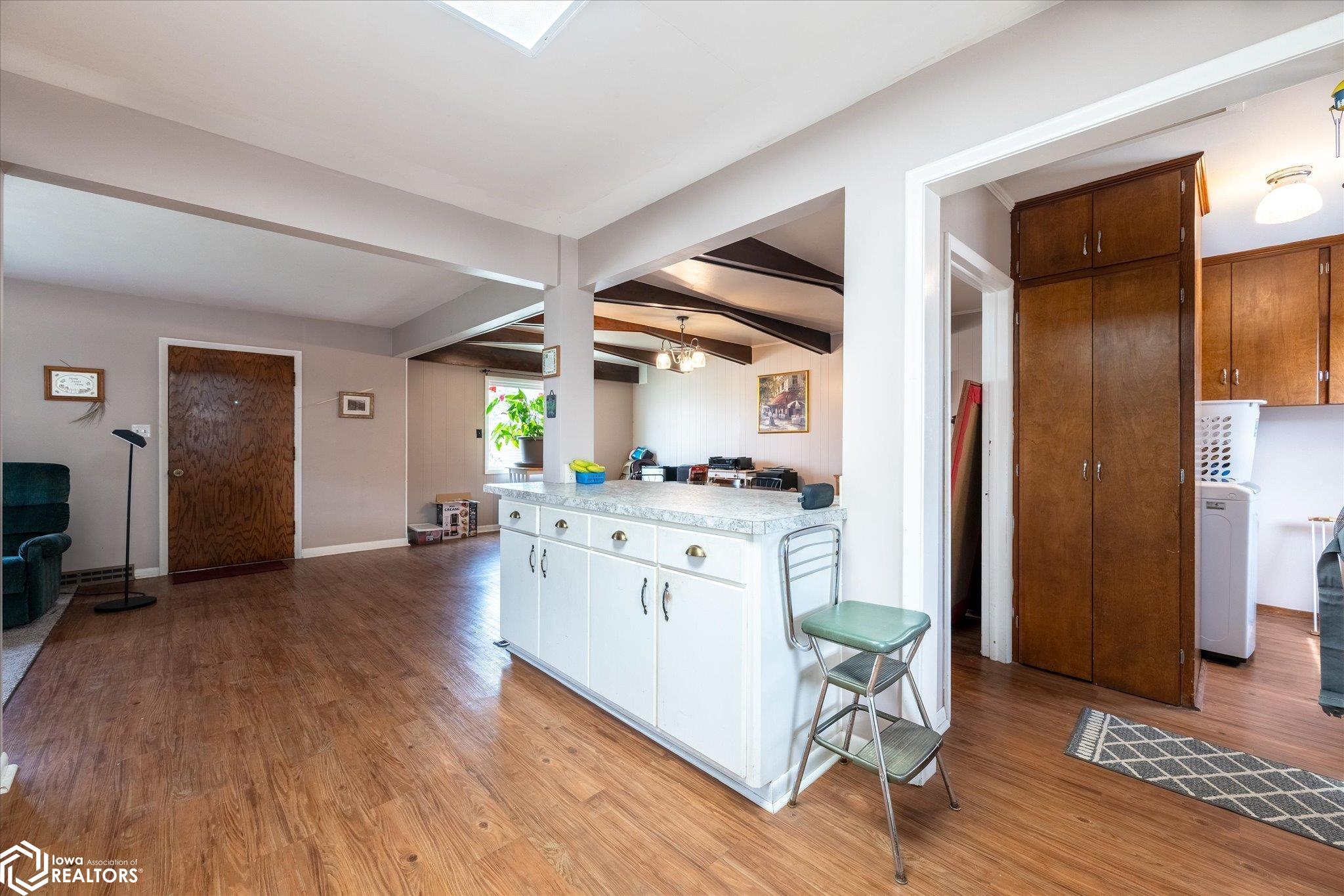 Looking NE from the Kitchen into the dining room.