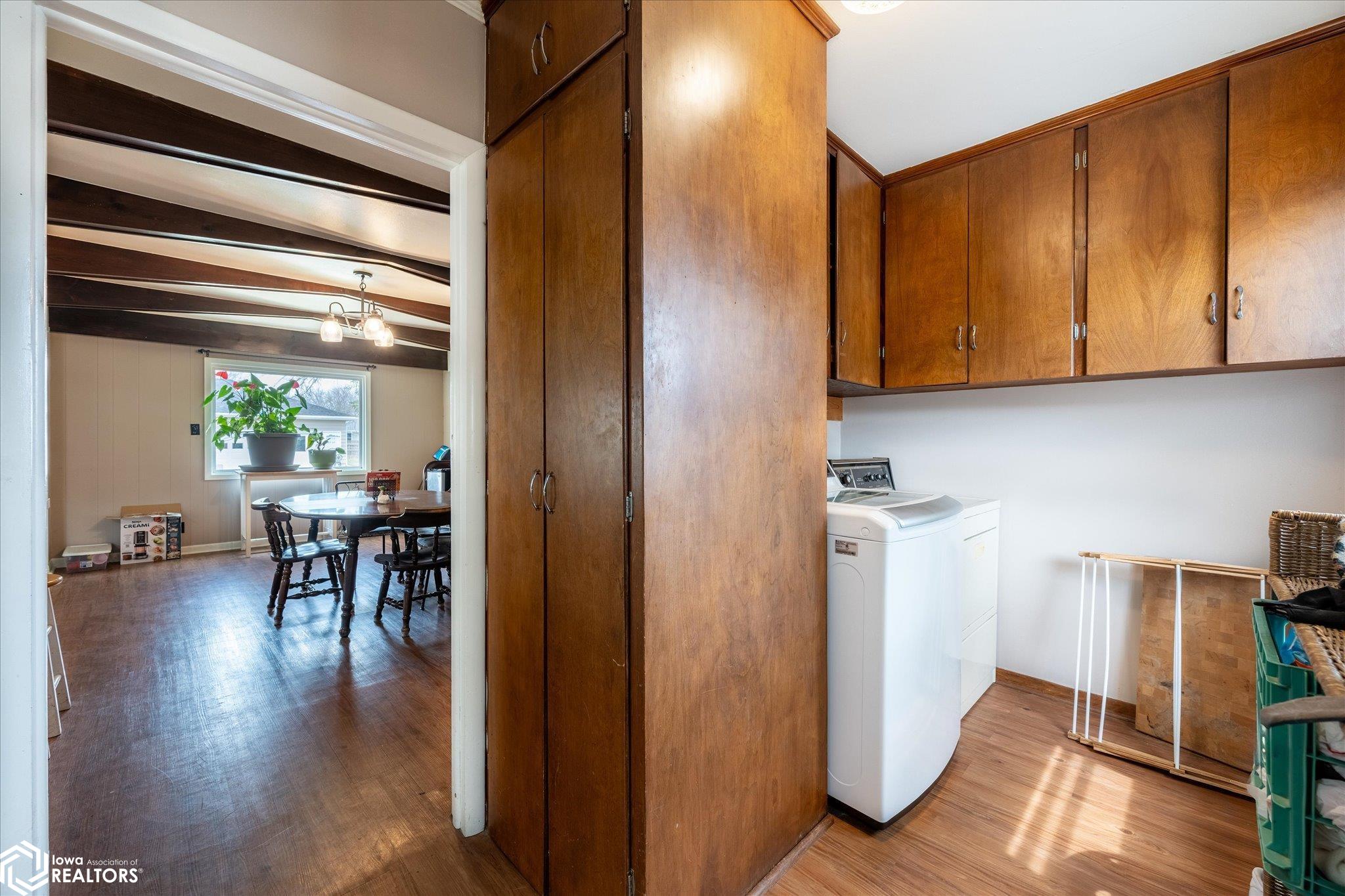 Looking Northeast into the laundry room.