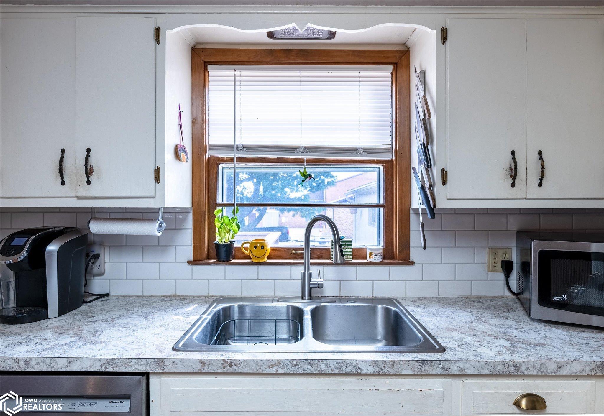 Looking South into the kitchen.