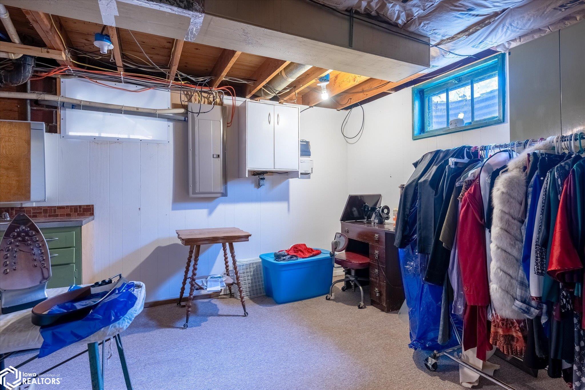 Looking South into the basement.