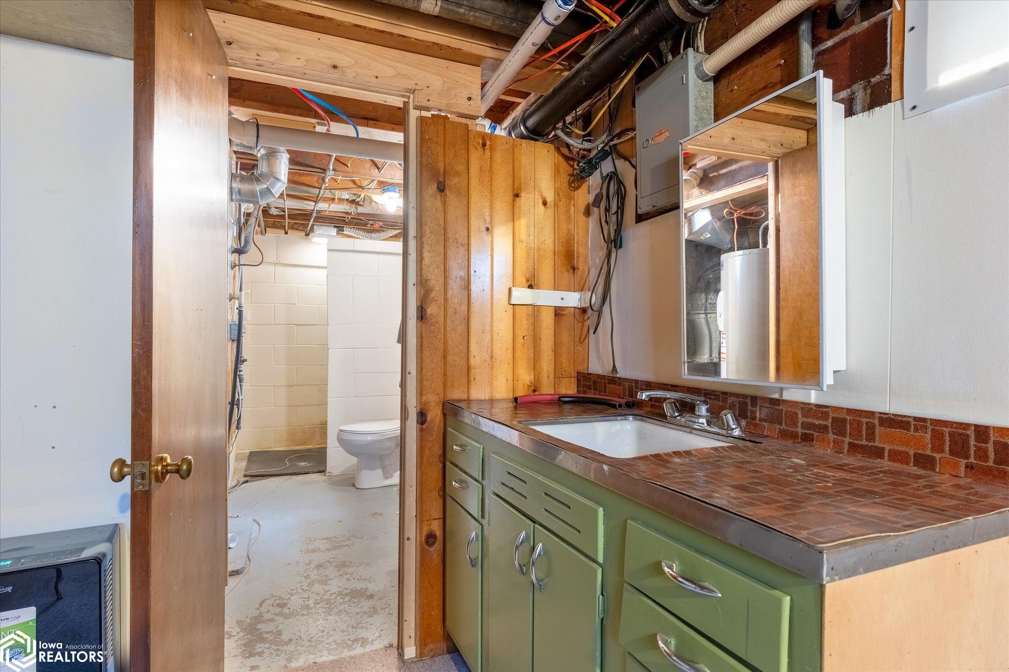 Looking North into the basement.