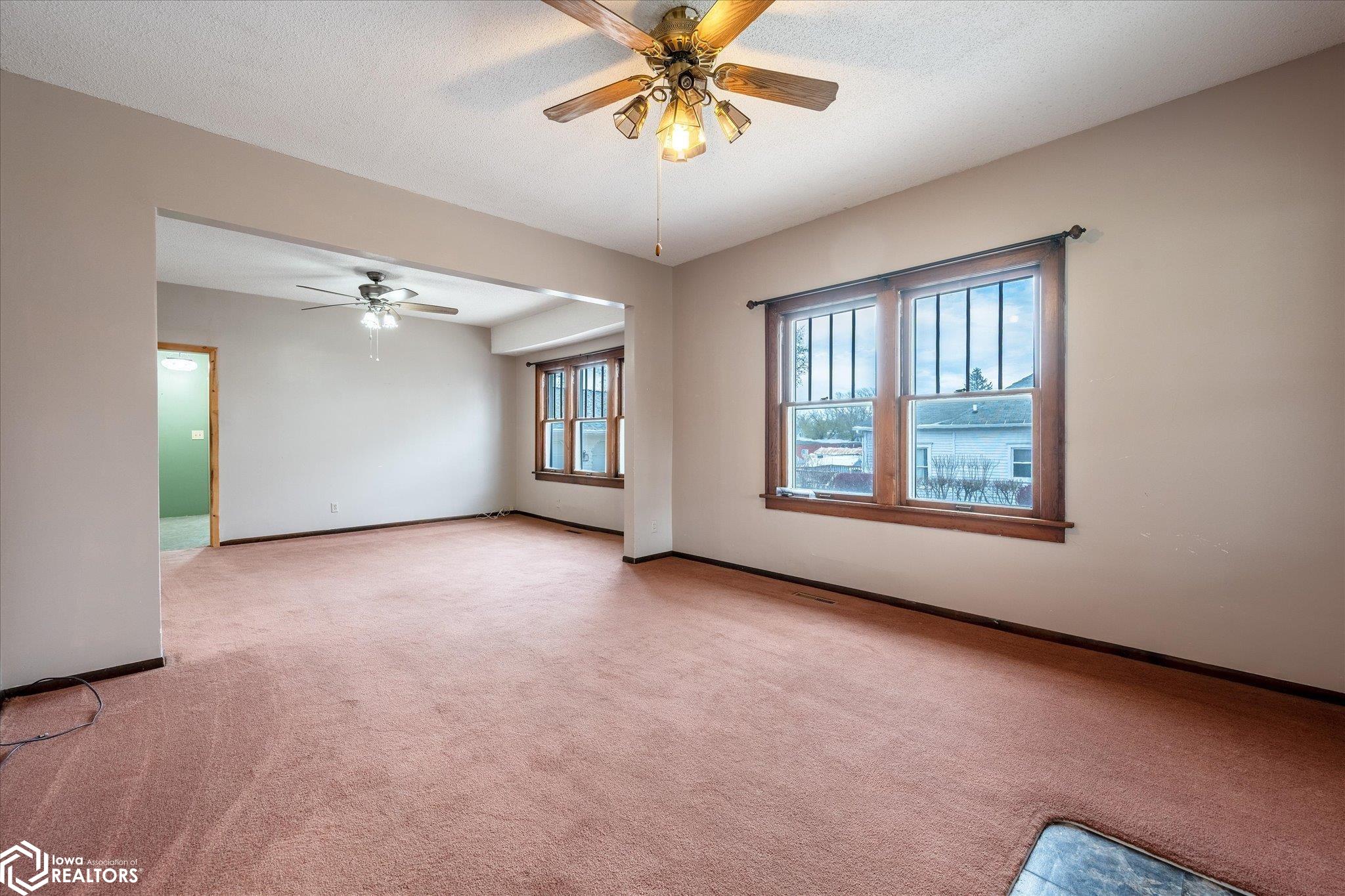 Looking North into the main level living room.