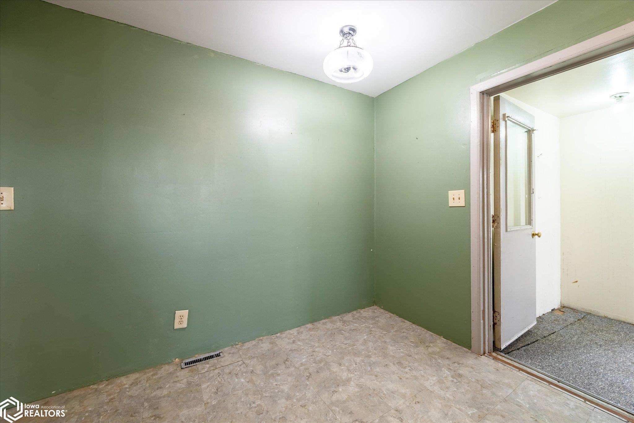 Looking at the dining area in the kitchen.