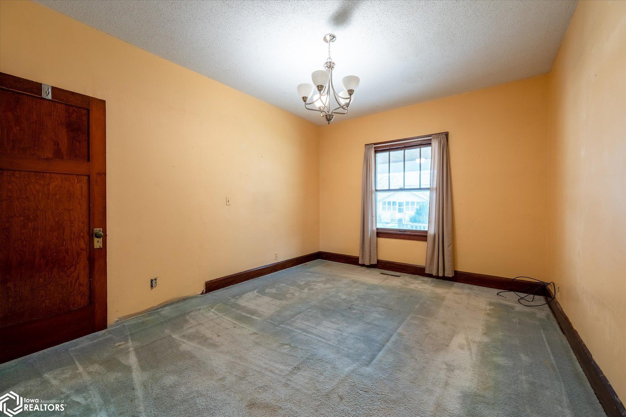 Looking South into the master bedroom.