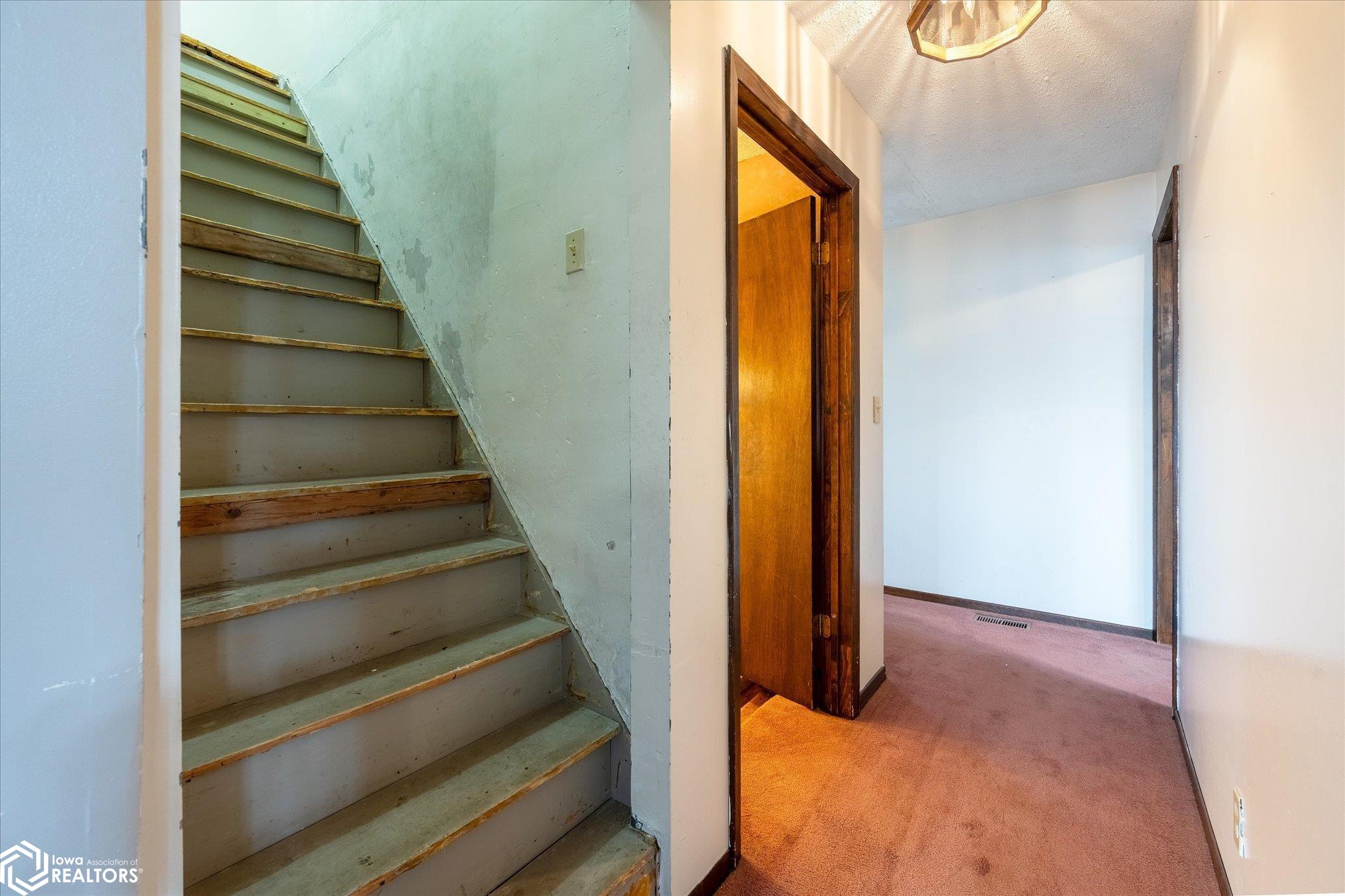 Looking at the upstairs steps from the hallway.