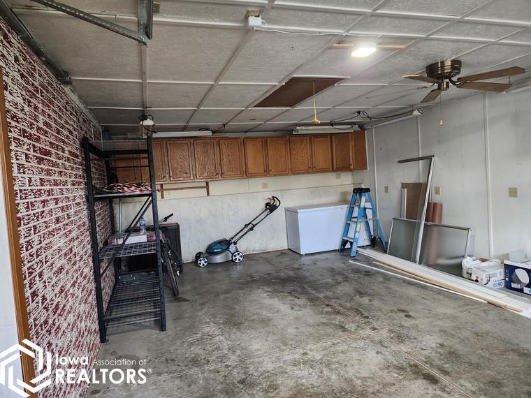 Garage on outside wall