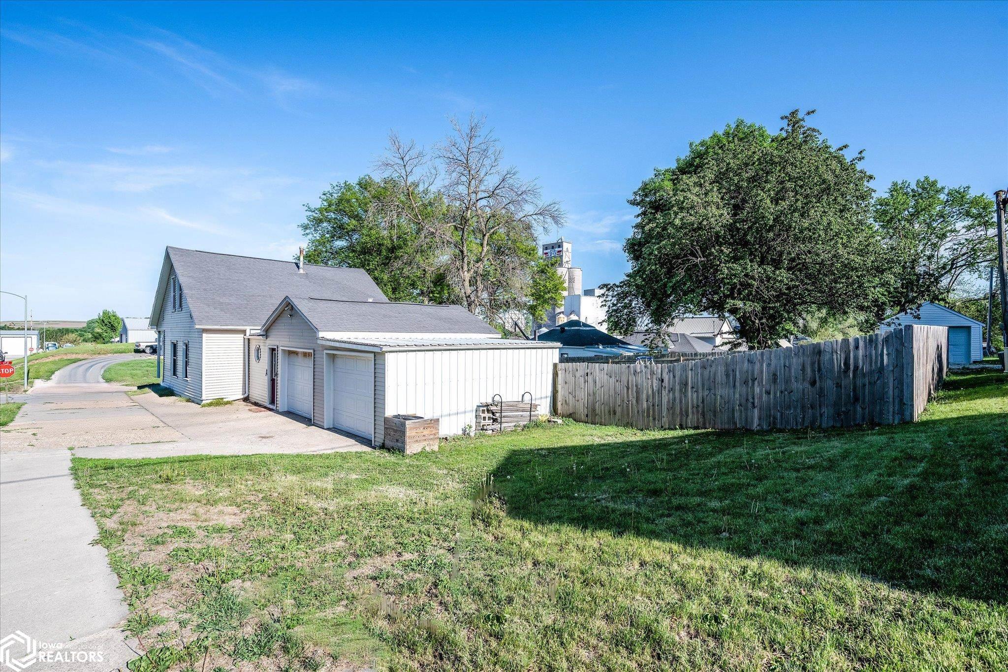 Looking East at the property.