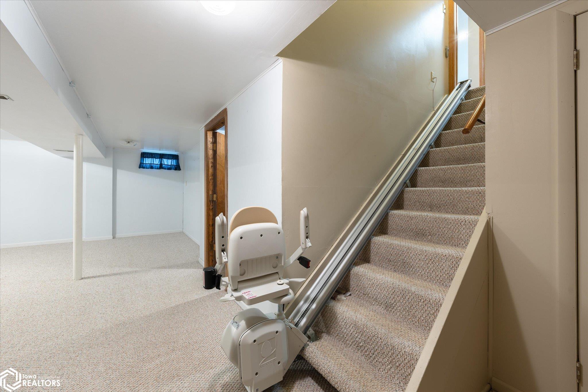 Step climber chair is negotiable and can be used to assist with groceries.