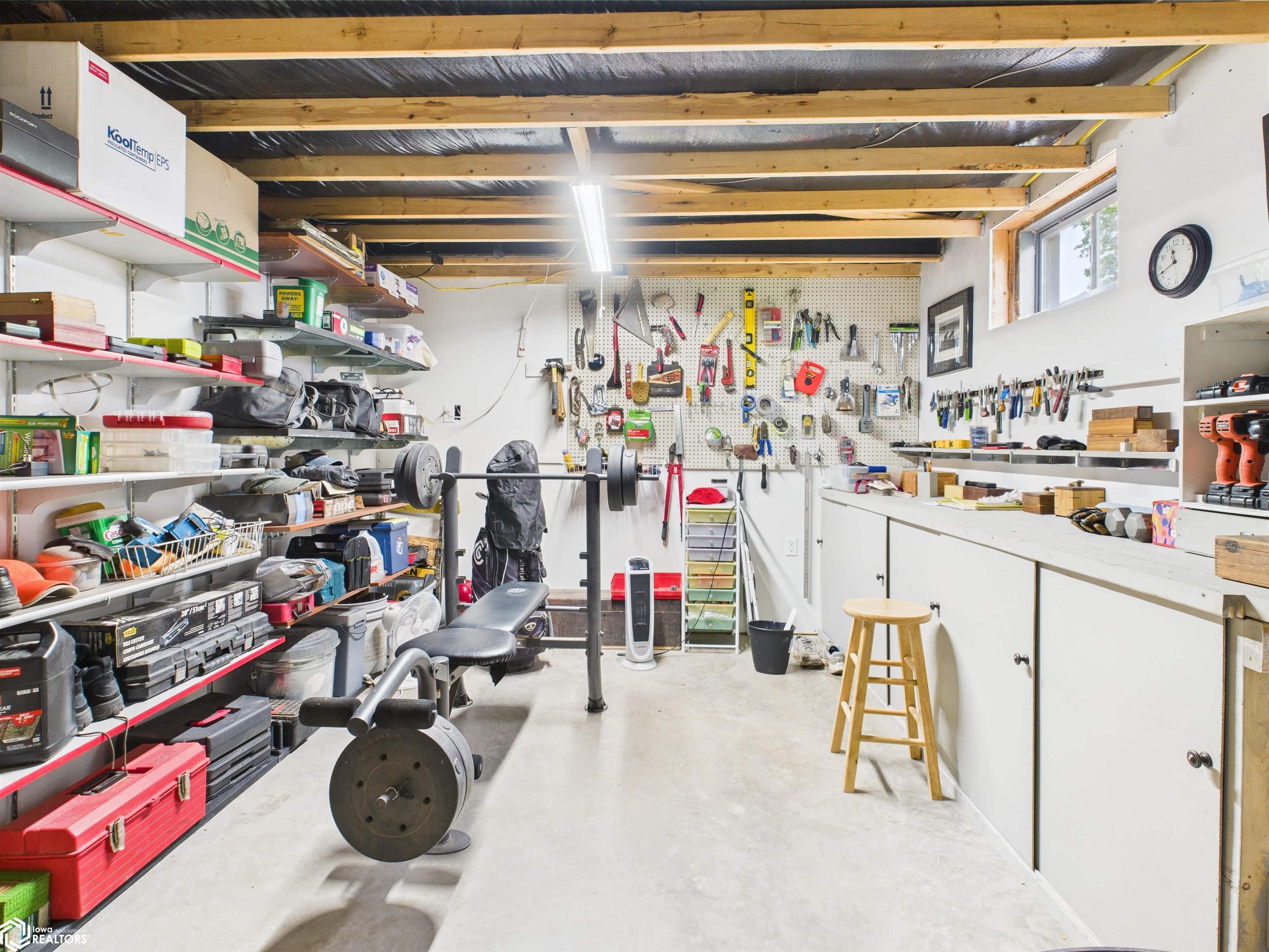 In the basement