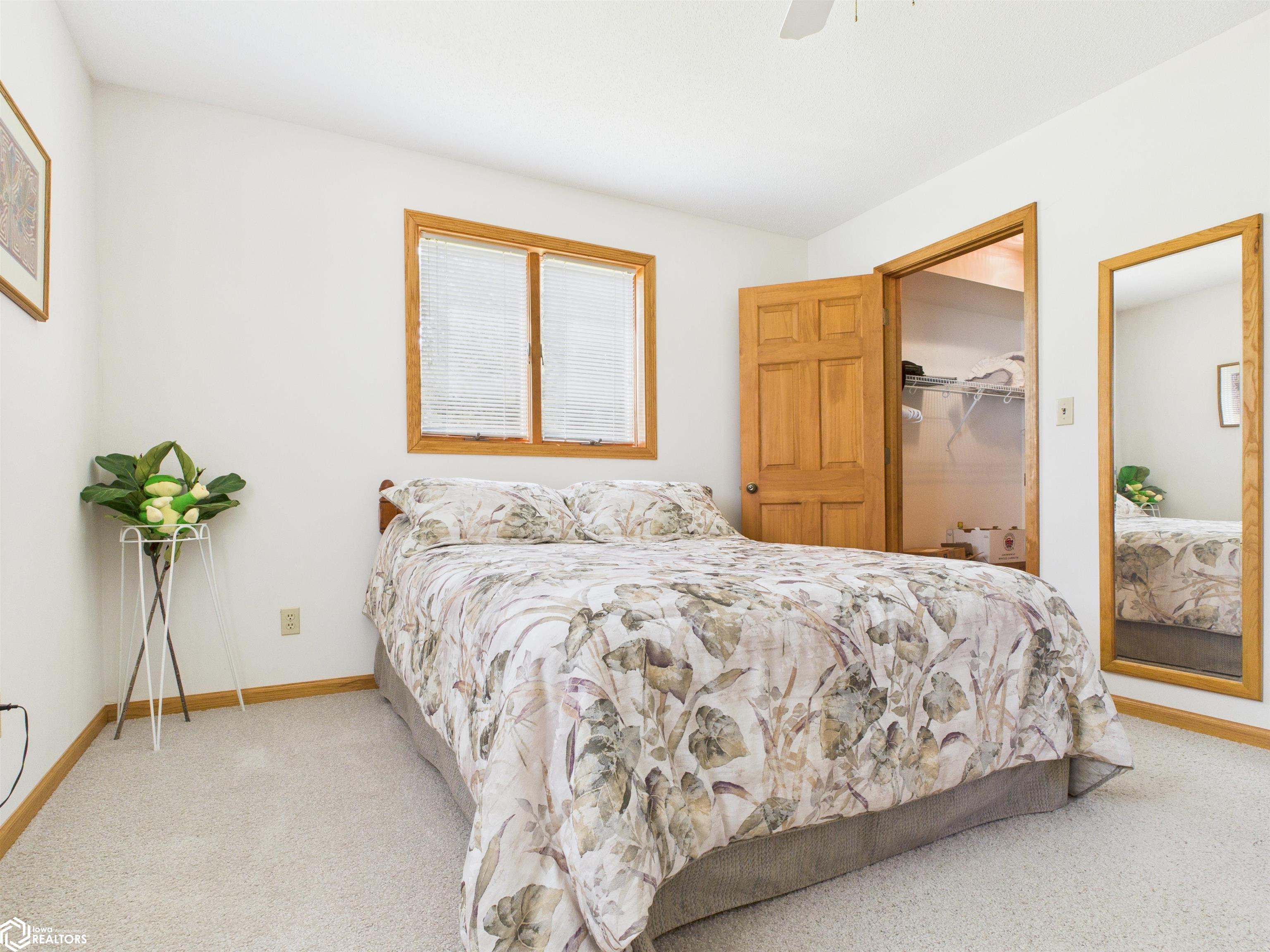 On the main level - has a walk-in closet