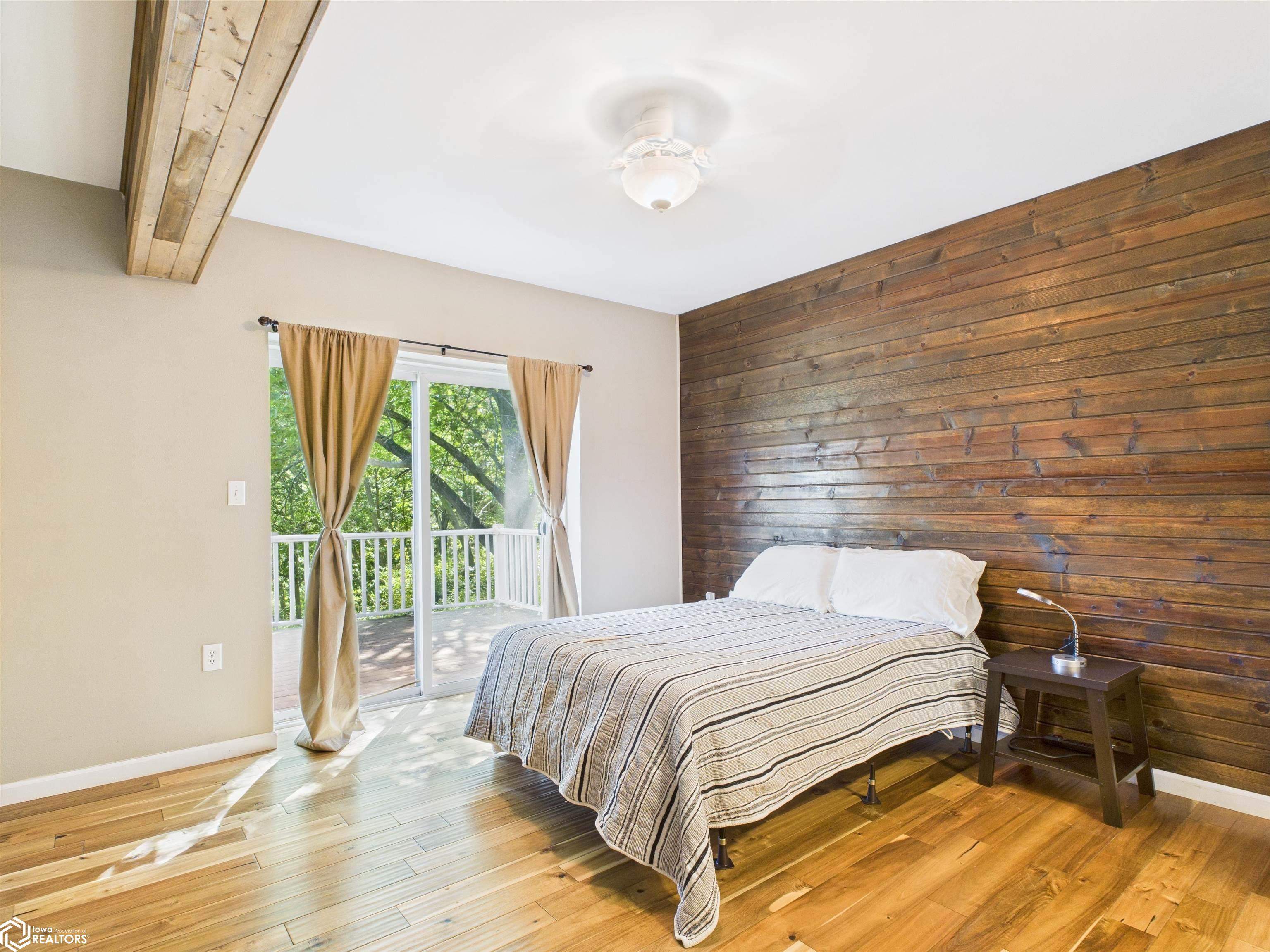 Sliding doors to the deck