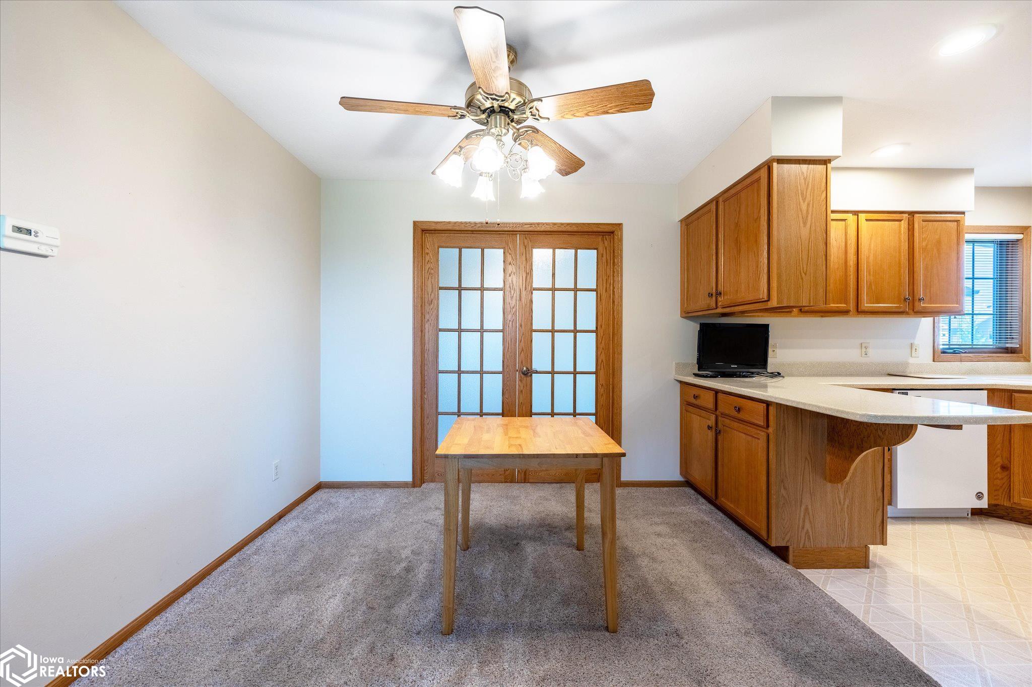 View of the eat-in kitchen area.