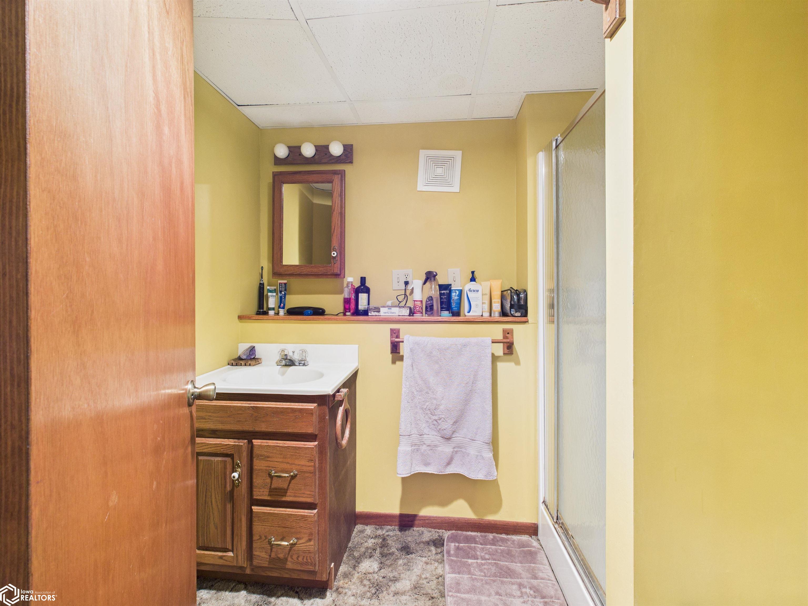 On the lower level- has a shower