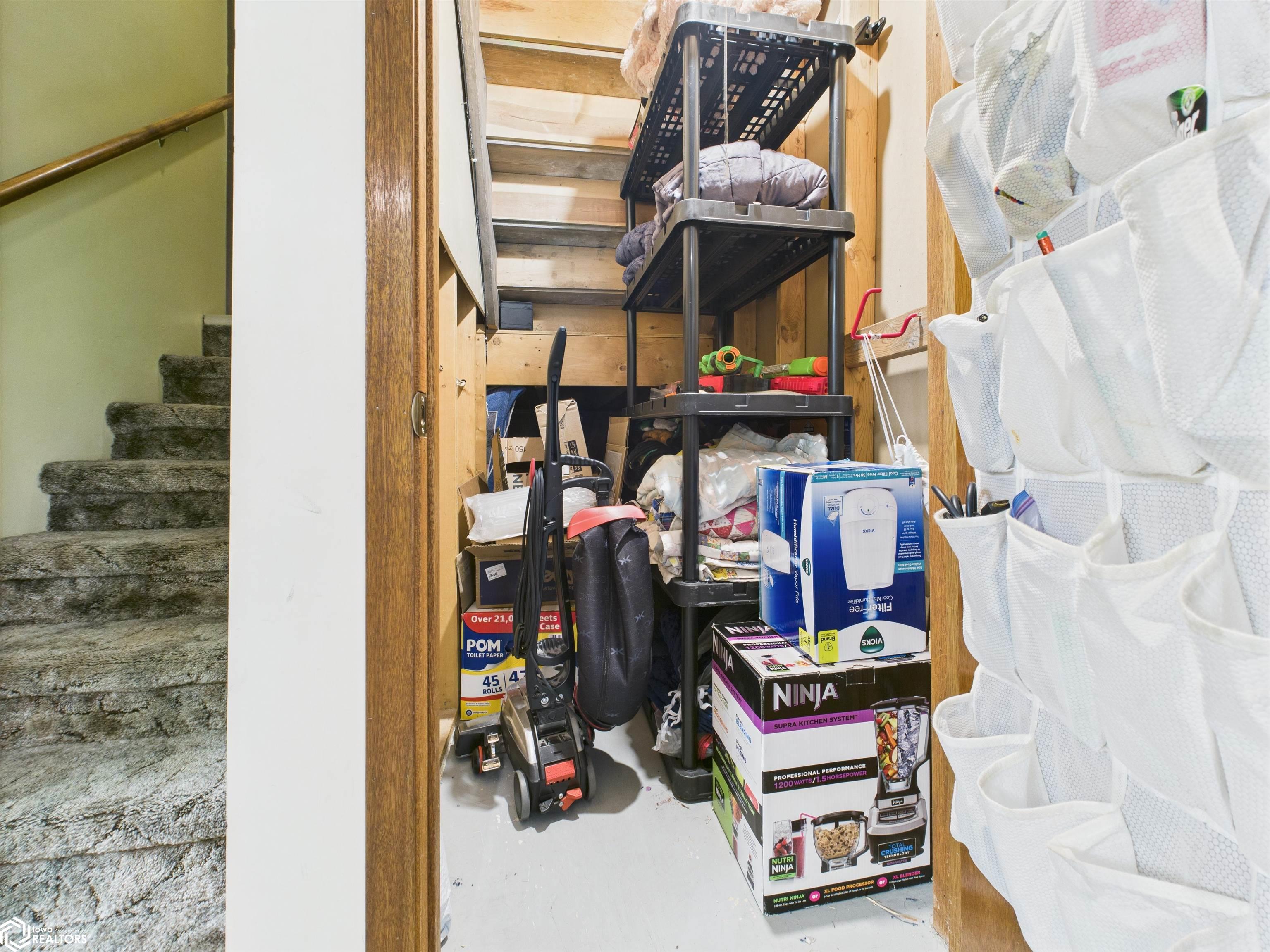 Under the stairs