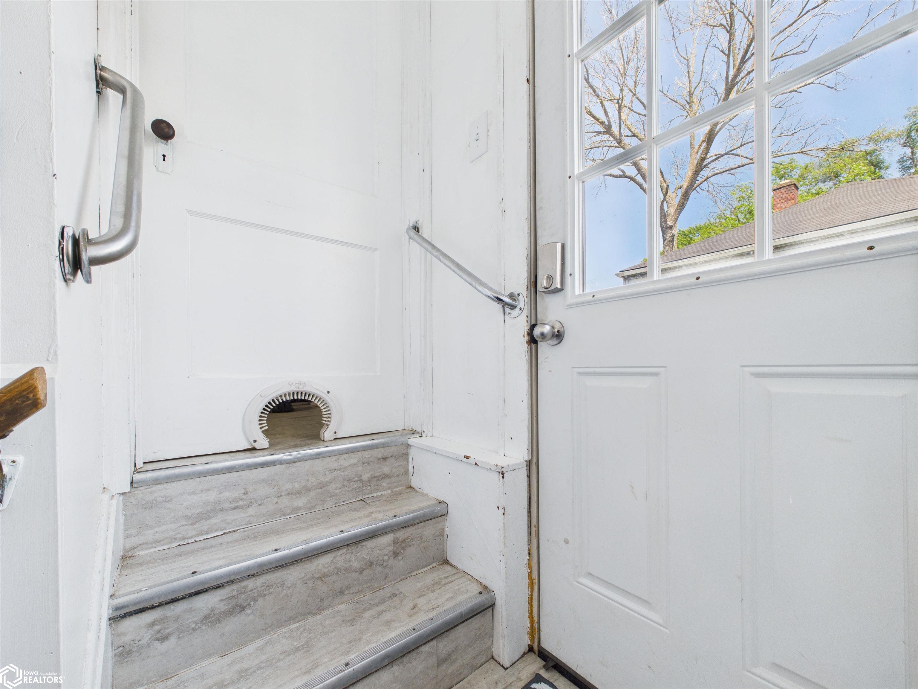 Back Steps to kitchen and back door