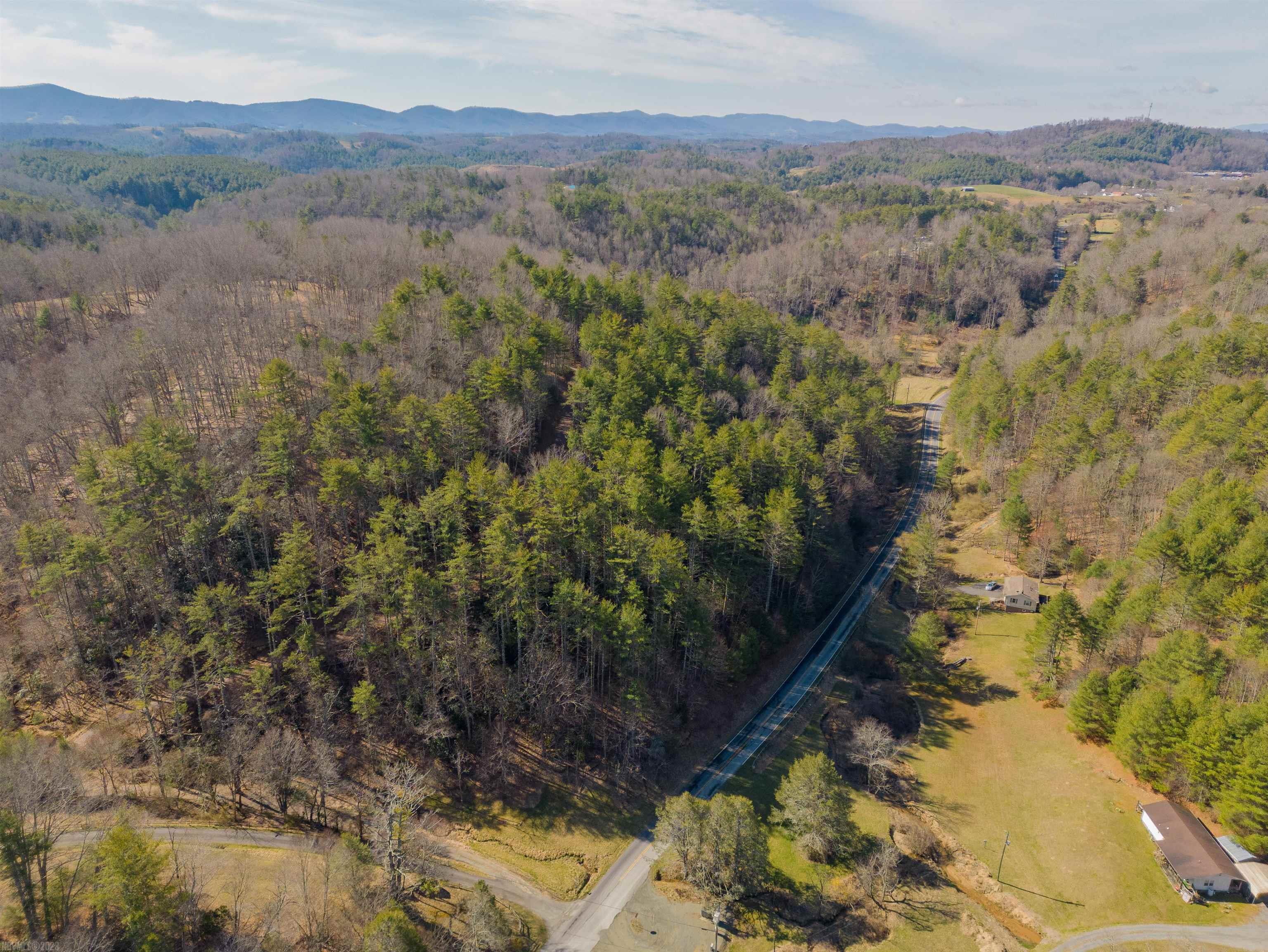 This stunning 12-acre property is a rare gem, offering the perfect combination of natural beauty, convenient location, and privacy. Experience the sight and sound of Peach Bottom Creek as you enter and leave the property. The vistas of Point Lookout and Buck Mountain are views to appreciate from the camp, RV, or homesite. Enjoy the tranquil sounds of Powerhouse Falls as you drift to sleep. A stream at the entrance to this tract is also ready for family gatherings and recreation. This property truly offers the best of both worlds. Approximately 5 minutes to the mountain town of Independence for all your local shopping. Grayson County Park is within walking distance where you have access to trails and many other amenities. This heavily wooded property has a newly built road winding to a top knoll where there's potential for two homesites. Serenity, natural beauty, recreation will be at your fingertips on this heavenly property. Make this property all yours, call for a private showing!