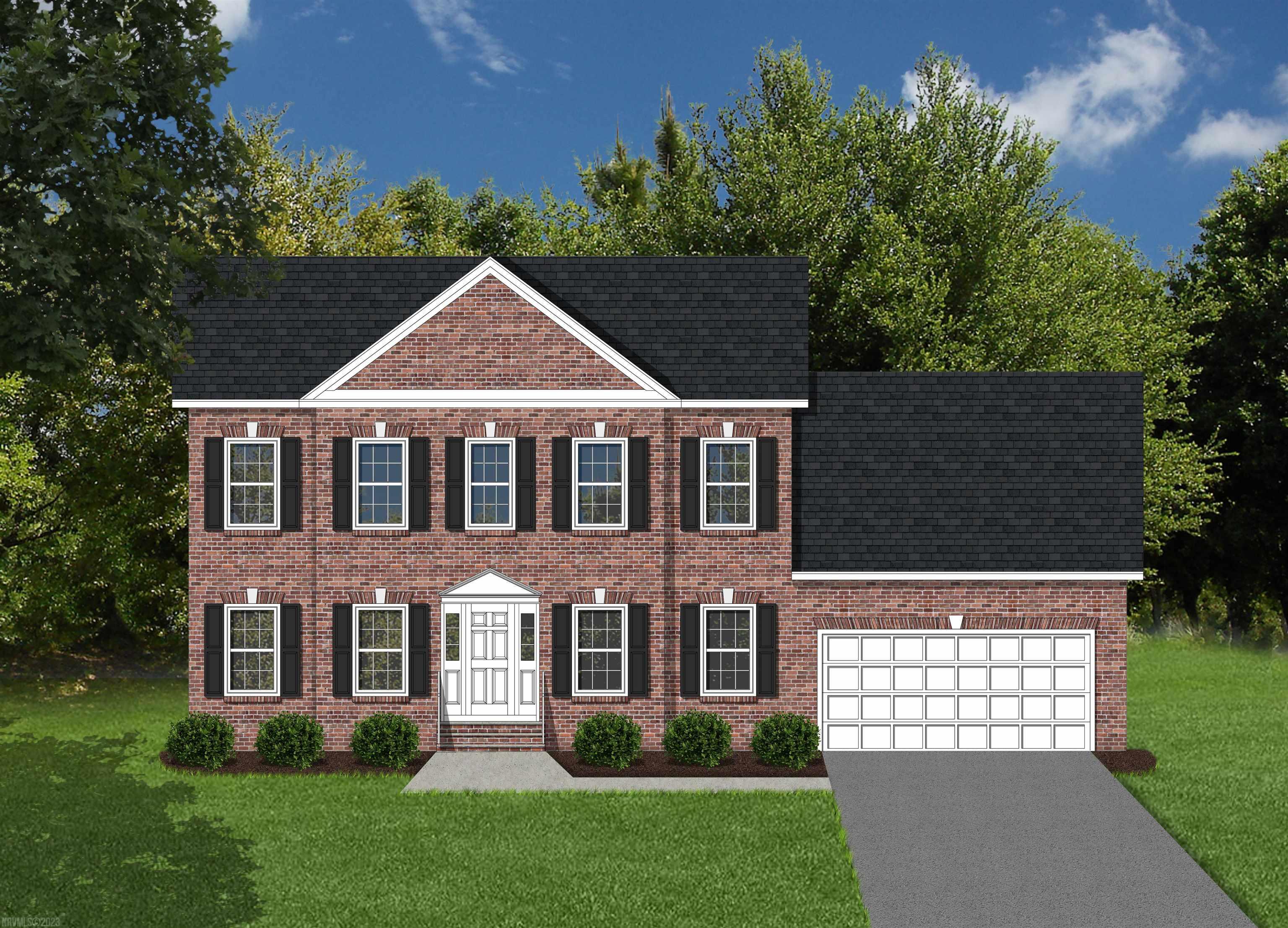This is a pre-construction listing that is not yet built. NEW CONSTRUCTION! Our Lexington style home offers 2,228 square feet above grade, and 9’ framed walls on first floor with smooth drywall finish. This house plan incorporates hardwoods in the foyer, living, dining, kitchen, half bath upstairs hallway and master bedroom, ceramic tile in the baths and laundry, and carpet throughout remaining bedrooms. Oak treads to the second floor. The master shower offers ceramic tiled walls! Premium Tahoe cabinets by Timberlake in the kitchen and bathroom with granite countertops make the home even more beautiful. Crown molding can be found in the dining room and master bedroom, as well as chair rail with wainscoting in the dining room. The exterior finishes consist of double-hung windows, brick, siding, and architectural shingles.