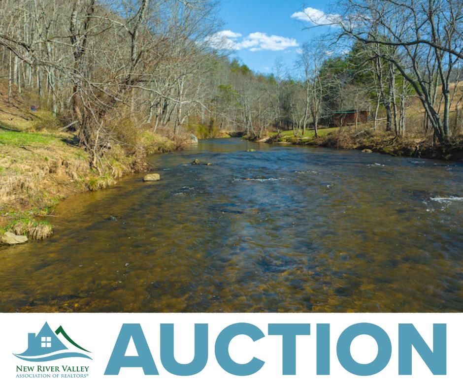 Auction Property: List price may not reflect final sales price. List price is starting bid and non-reflective of value. Auction Ends April 26th at 3 PM. This +/- 23.85-acre tract has over 1,500' of frontage on Big Reed Island Creek.  The creek is great for kayaking, fishing, or swimming. The land is mostly wooded with good frontage and building spots near the river. Property would also be ideal for ATV/four-wheeler riding. It is accessed by right of way off Still House Road, Hillsville, VA. Offering #1 will have a power Right of Way from Offering #2. Neighboring property has access to high speed internet through Citizens Telephone Cooperative.