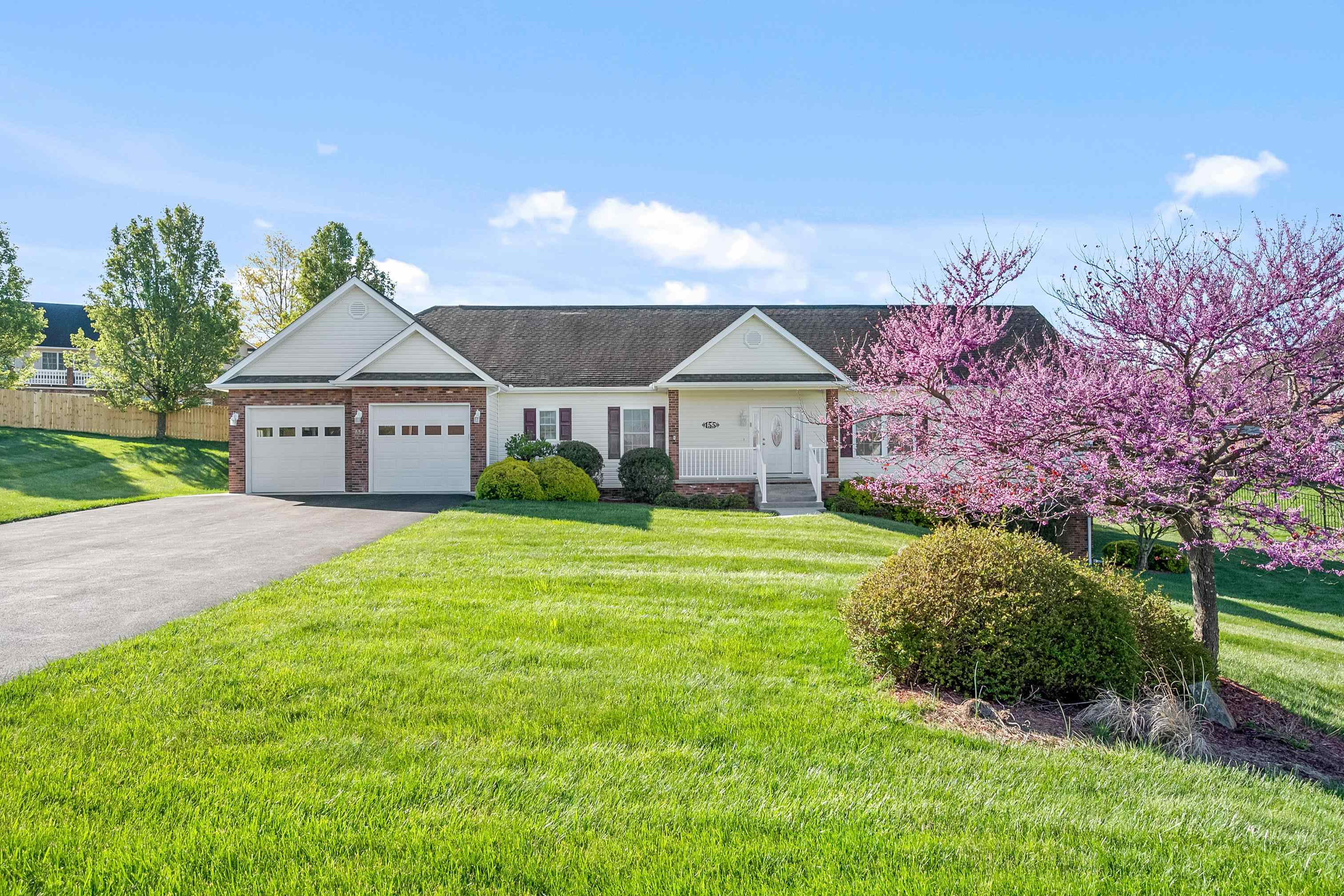 Open House Sunday, April 28th from 12:00-2:00! Welcome to main level living!! This 2,208 sq foot ranch boasts 4 spacious bedrooms, 3.5 bathrooms, and elegant 9' ceilings, providing enough space for the whole family. Cozy up by the gas fireplace in the living room, or entertain friends and family in the open kitchen!  The gorgeous double tray ceilings and built-in shelves in the kitchen provide a elegant touch!  The unfinished basement is plumbed for a bathroom and is simply waiting for you to finish the space to almost double your living space with the convenience of a walkout!  Entertain friends and family on the newly refinished deck, and enjoy the peace and quiet of a half acre lot located on a private cul-de-sac. Schedule your showing today! This home won't last long!