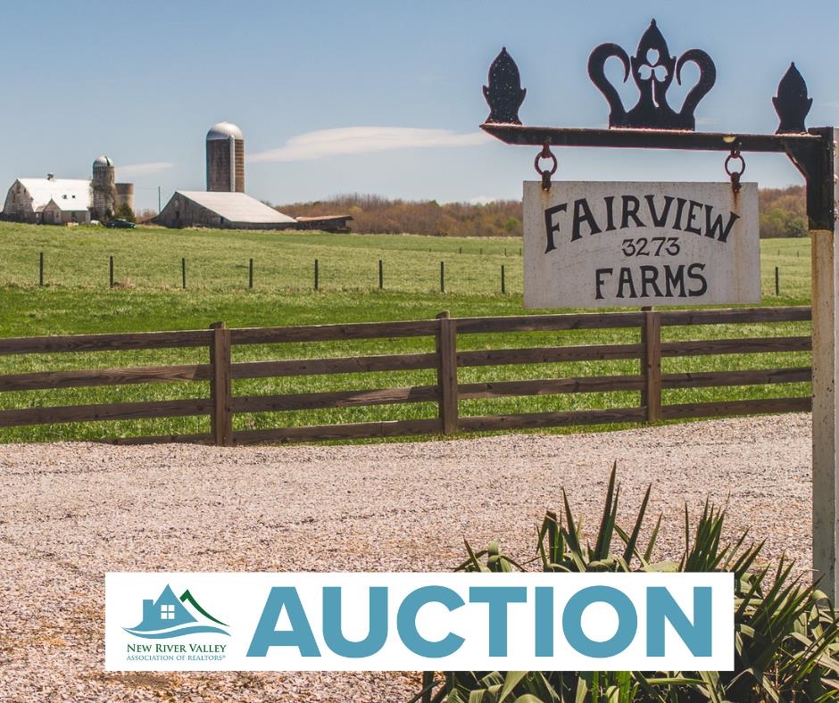 Auction Property: List price may not reflect final sales price. List price is starting bid and non-reflective of value. Property being offered in a sealed bid auction where bids are due by Thursday, June 13th, 2024, at 4 PM. Welcome to Fairview Farms in Riner, VA – a stunning +/- 243 acre working cattle and hay farm located in the heart of the New River Valley. This historic property boasts an 1880’s farmhouse and is renowned for its well-maintained, prime agricultural land. The farm is thoughtfully designed for efficiency, featuring several individual fenced lots and a dedicated cattle working area. Rotational grazing is a breeze with each field having its own water supply connected to the 4 operational wells throughout the property. The presence of 2 pole barns ensures ample storage space for hay and machinery. Personal property does not convey.