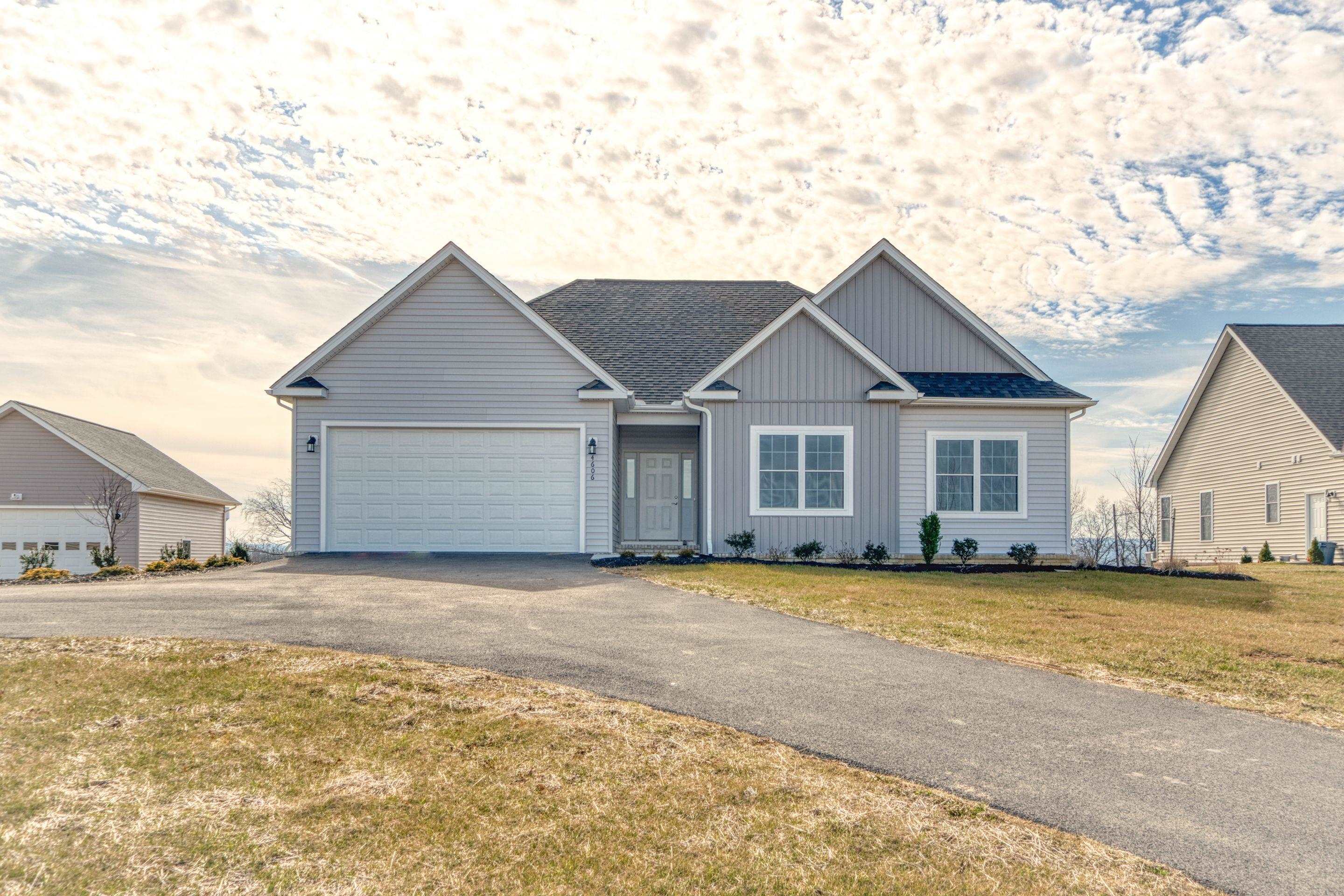 Countryside Landing (lot 106). Single level living!  3 bedroom 2.5 baths. Forced air gas heat and Tankless on demand water heater. Ventless gas log fireplace in the Great Room.  Beautiful Views.  New Refridgator is on order.