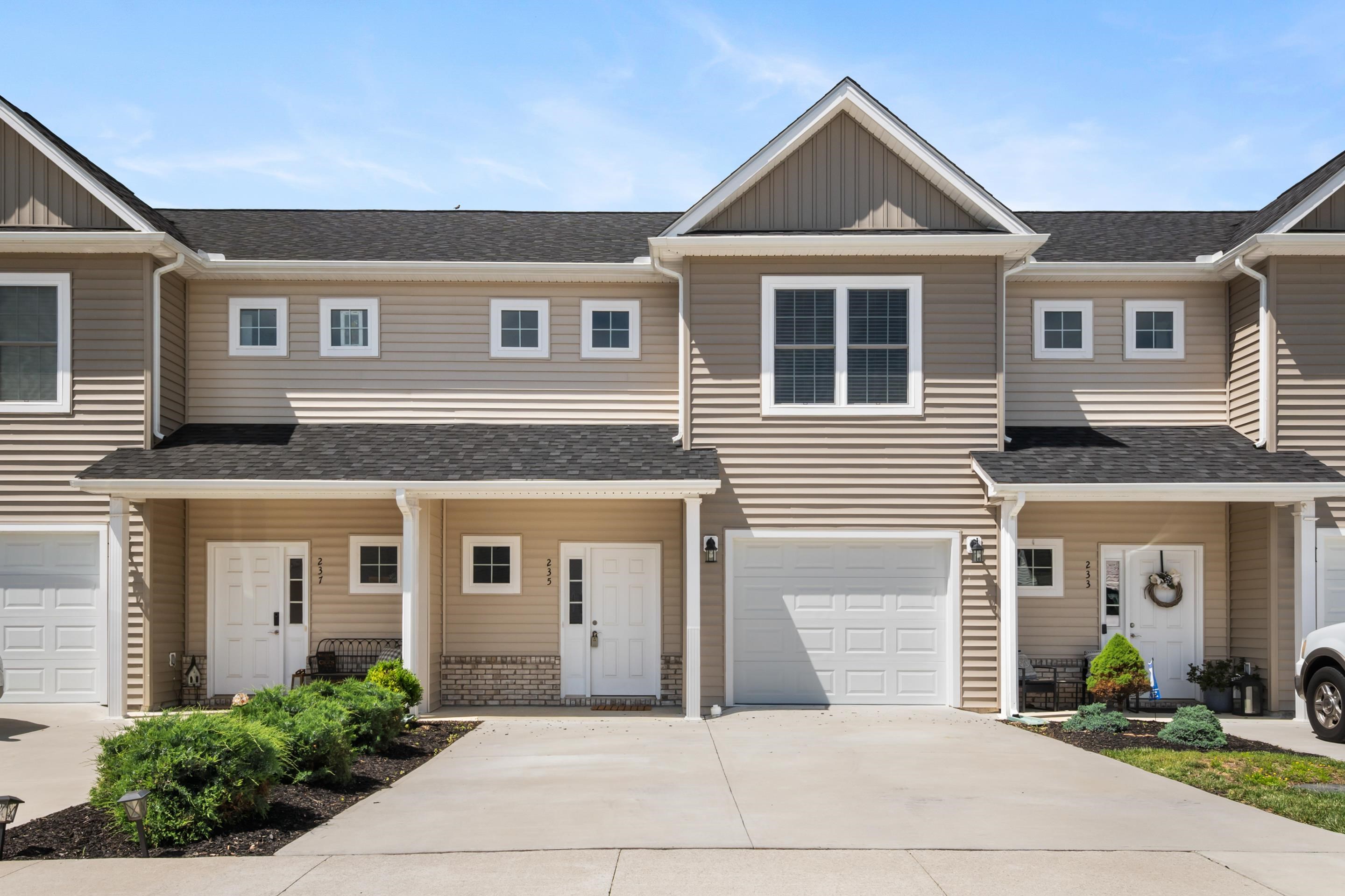 Immaculate townhome in Midway Estates!  Gently lived in since new, this townhome boasts granite counter tops in the kitchen and baths, with a center island in the kitchen.  Stainless steel appliances and white custom cabinets are just a few of the upgrades that adorn this luxury townhome.  Upstairs you'll find 3 generous sized bedrooms, including a primary suite with a private bath and walk-in closed, plus a 2nd bathroom and laundry closet.  The single-car garage offers extra storage.  A private concrete patio in the back of the home for relaxing in the evenings.  With a common play area and extra available parking this home is worth a look and is move-in ready for it's new owners.