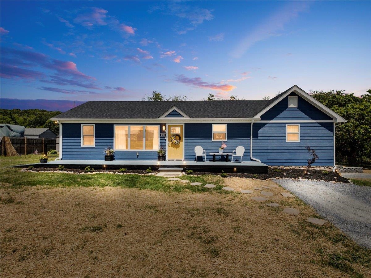 REDUCED!! Fully renovated 4BR/2BA ranch-style home w/basement, redesigned from the studs in 2021. This 1,632 sq ft home sits on a private lot & offers extensive updates including all new plumbing, electrical panel/service, windows, insulation, drywall, flooring, lighting,  & Heat Pump. Exterior features include James Hardie siding/new architectural shingle roof (2021)/front & rear decks/retaining wall/fenced backyard, & large strge bldg. Int highlights include 36” handicap-accessible doors, ramp, & a partially finished bsmt w/potential for a family room/BR/Bth/workshop plus DW to Bsmt.. Appli. convey: Rnge/Ref/DW/MW/Disp/W&D/Dehumidifier. New septic tank, lines, & distrib. box installed in 2021. Transfer switch  for generator. Nat gas Rinnai tankless water heater included. Buyers have 1st right of refusal to buy adjacent 0.7-acre lot - 4914 Cougar Trail Rd (Tax Map #065-002-0000-004C1632) for $35,000. It has public H2O/installed septic/electric/nat gas/shared DW. SMWH has been removed.
