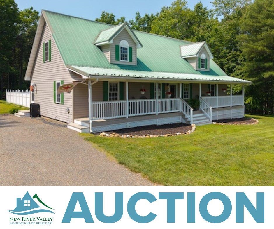 Auction Property: List price may not reflect final sales price. List price is starting bid and non-reflective of value. Auction ends Wed. July 9th at 3. This charming home built in 2008 offers 2,187 sq ft of living space with 3 beds and 2 baths. On the main level you will find a nice living area with wood flooring, eat in kitchen, all 3 beds, both baths, and laundry area. The entirety of the upper level is currently an open family room that could easily be transformed! Step outside off the back deck and you’ll find a gorgeous 20x40 in-ground saltwater pool and hot tub. The home has had several updates over the past few years including new flooring, remodeled bathrooms, updated duct work, encapsulated crawl space with sump pump system and large dehumidifier, and drainage improvement along the driveway. The level +/- 1.45 AC property also features 2 detached sheds that can be used for storage, workshops, etc. This property is within a short commute to Galax and the Blue Ridge Parkway!