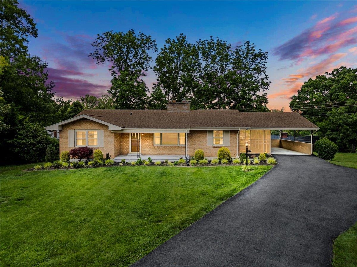 Charming One-Owner Home in Established Pulaski Neighborhood. This well-maintained home, built in 1962 & nestled in an established and desirable neighborhood in a Cul-de-sac. Offering 1,560 square feet all on one level with a full unfinished basement. This classic brick ranch features three bedrooms & two full baths, providing plenty of space for comfortable living. Inside, you’ll find a spacious living room, formal dining room, and a cozy den, perfect for relaxing or entertaining. Home boast 2 Fireplaces and has Hardwood Floors throughout (under the carpet). Enjoy the outdoors year-round from the screened-in patio and 1 car carport which overlooks the 0.41-acre lot with nice views of the surrounding area. The level yard offers room for gardening, play, or simply enjoying the peaceful setting. Don’t miss the opportunity to own a single-level home with town amenities. Schedule your showing today!