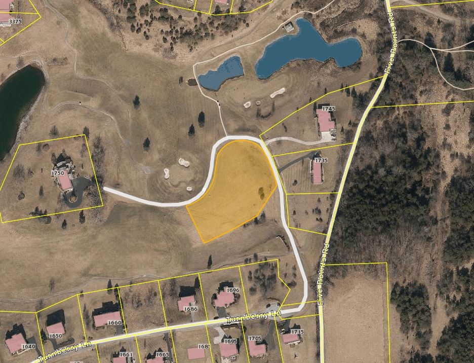 Fantastic views from this building lot on the Auburn Hills Golf Course. No builder restrictions.