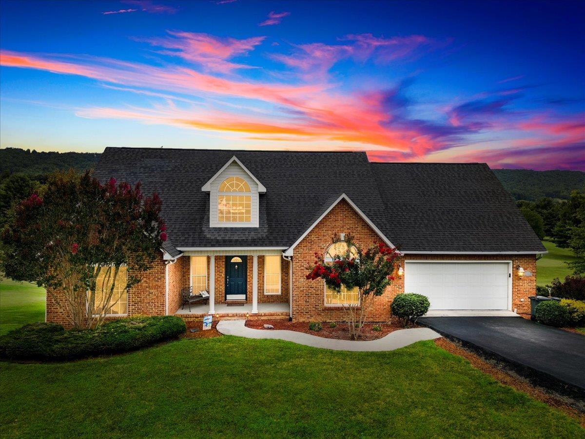 Welcome to your dream home! This beautifully maintained one-owner residence offers breathtaking views of mountains and the 5th hole at Draper Valley Golf Course, blending luxury, comfort, and unbeatable location at the end of a quiet cul-de-sac.  Step into a light-filled foyer that opens into a spacious great room with soaring ceilings and large windows that bathe the space in natural light. The custom kitchen is a chef’s delight, featuring solid surface counter tops, stainless steel appliances, and ample cabinetry for all your culinary needs.  Enjoy main-level living with a well-appointed primary suite, plus two additional bedrooms and bathrooms on the main floor—perfect for family or guests. Upstairs, discover a private guest suite complete with a full bath—ideal for visitors, an office, or a cozy retreat.  The full unfinished basement offers endless potential—create your dream workshop, entertainment space, or extra storage.  Don’t miss your chance to own this incredible home.
