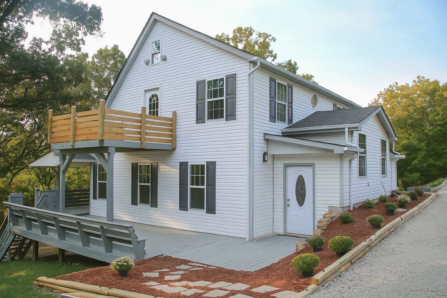 Looking for privacy, views, and move in ready? This beautifully remodeled 4 bedroom, 2-bathroom home has it all. -New Roof-New Appliances-New Cabinets and Countertops-New Flooring throughout- New central heating & air units-Wraparound porch perfect for relaxing or entertaining. - 2.7 private acres with gorgeous river and mountain views. Tucked away in a peaceful setting, this home offers the best of country living while still being close to town. Lising agent is related to one of the sellers