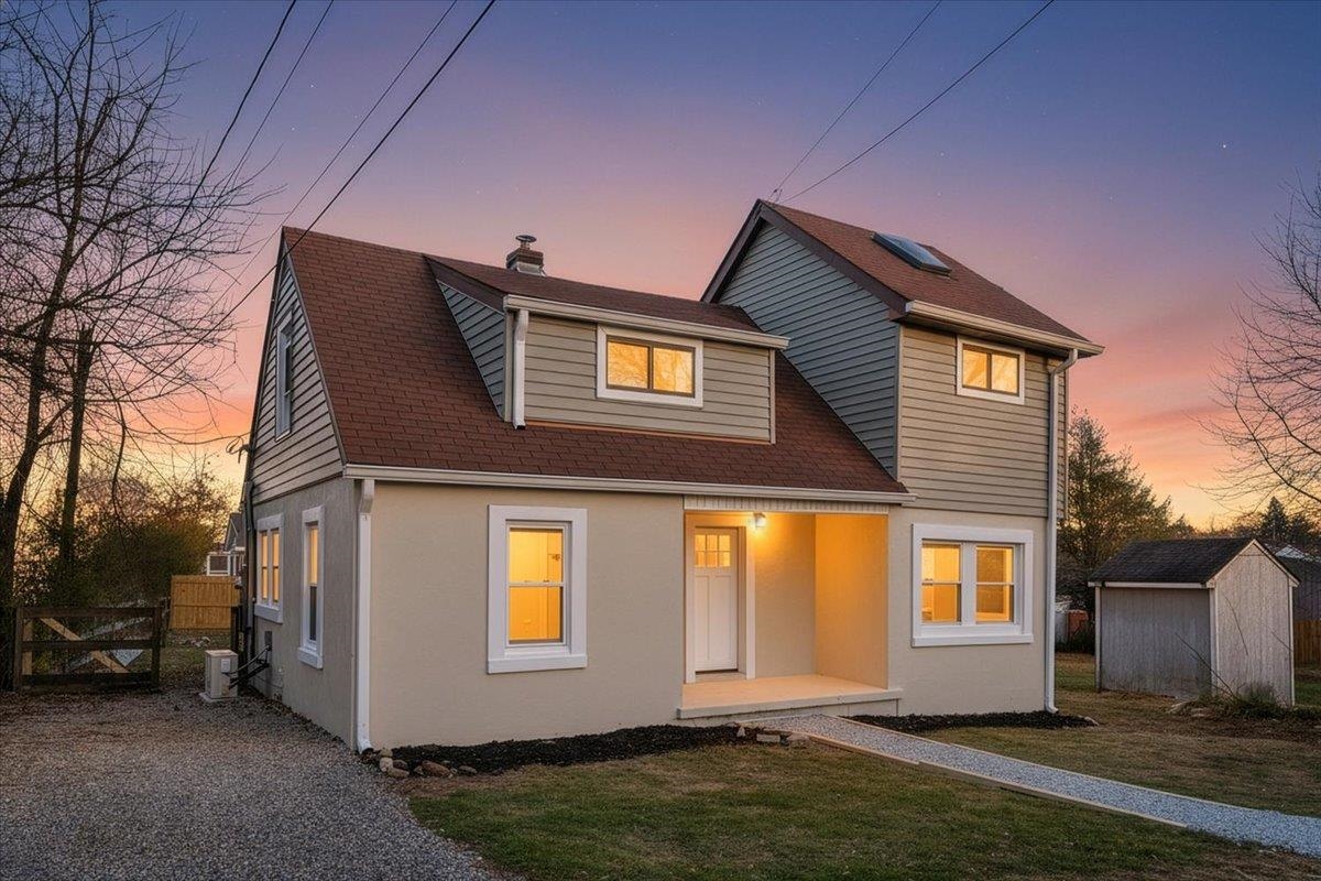 This completely remodeled 3-bedroom, 2-full-bathroom gem is ready for you to move right in! Experience modern living with brand-new luxury vinyl plank (LVP) flooring installed seamlessly throughout the entire home, offering durability and style. The heart of the house is the brand new kitchen, featuring modern finishes, new cabinetry, and countertops, perfect for cooking and entertaining. This charming 1.5-story layout provides character and excellent use of space, and the property also includes a separate storage building for all your tools, hobbies, or extra belongings. Don't miss the opportunity to own this turn-key, low-maintenance home!